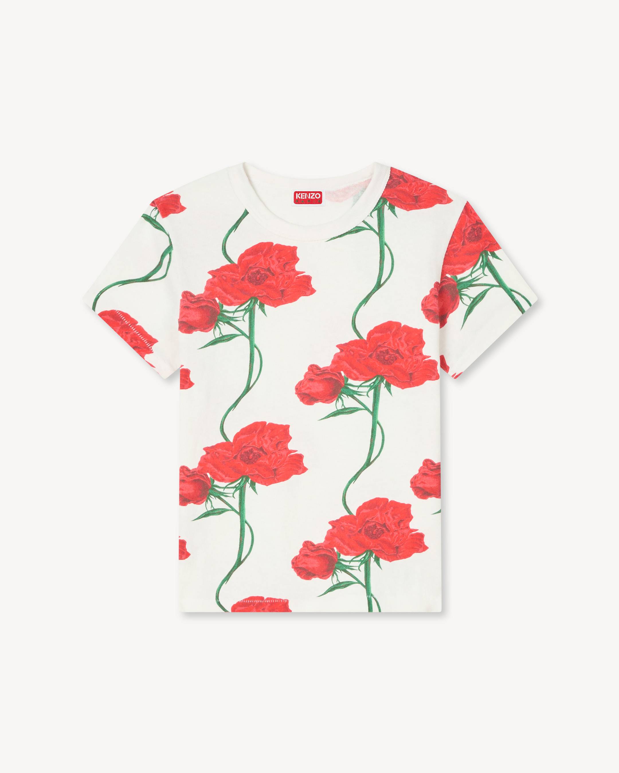 トップス rose KENZO Archive Rose' T-shirt in cotton | Women's | KENZO