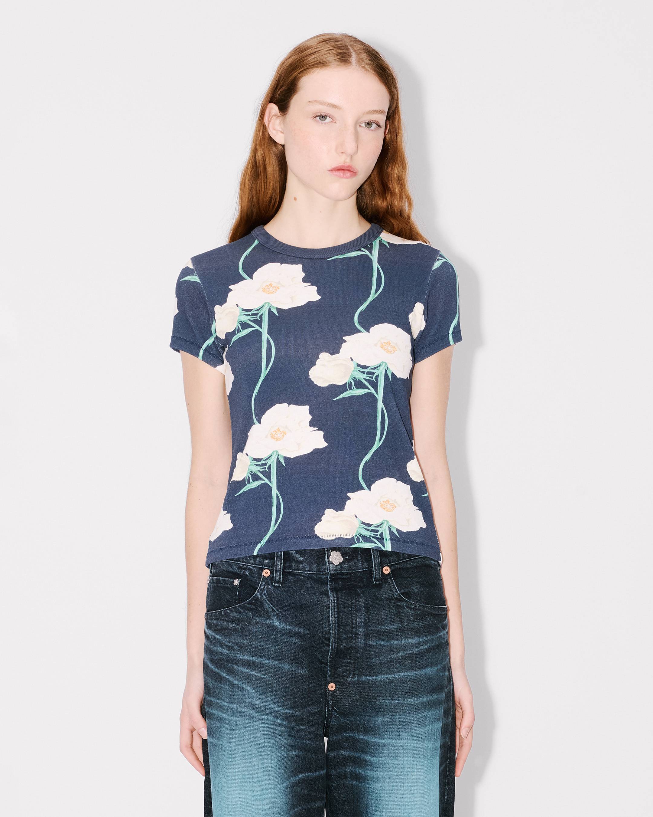 T-Shirt &bdquo;KENZO Archive Rose&ldquo; aus Baumwolle