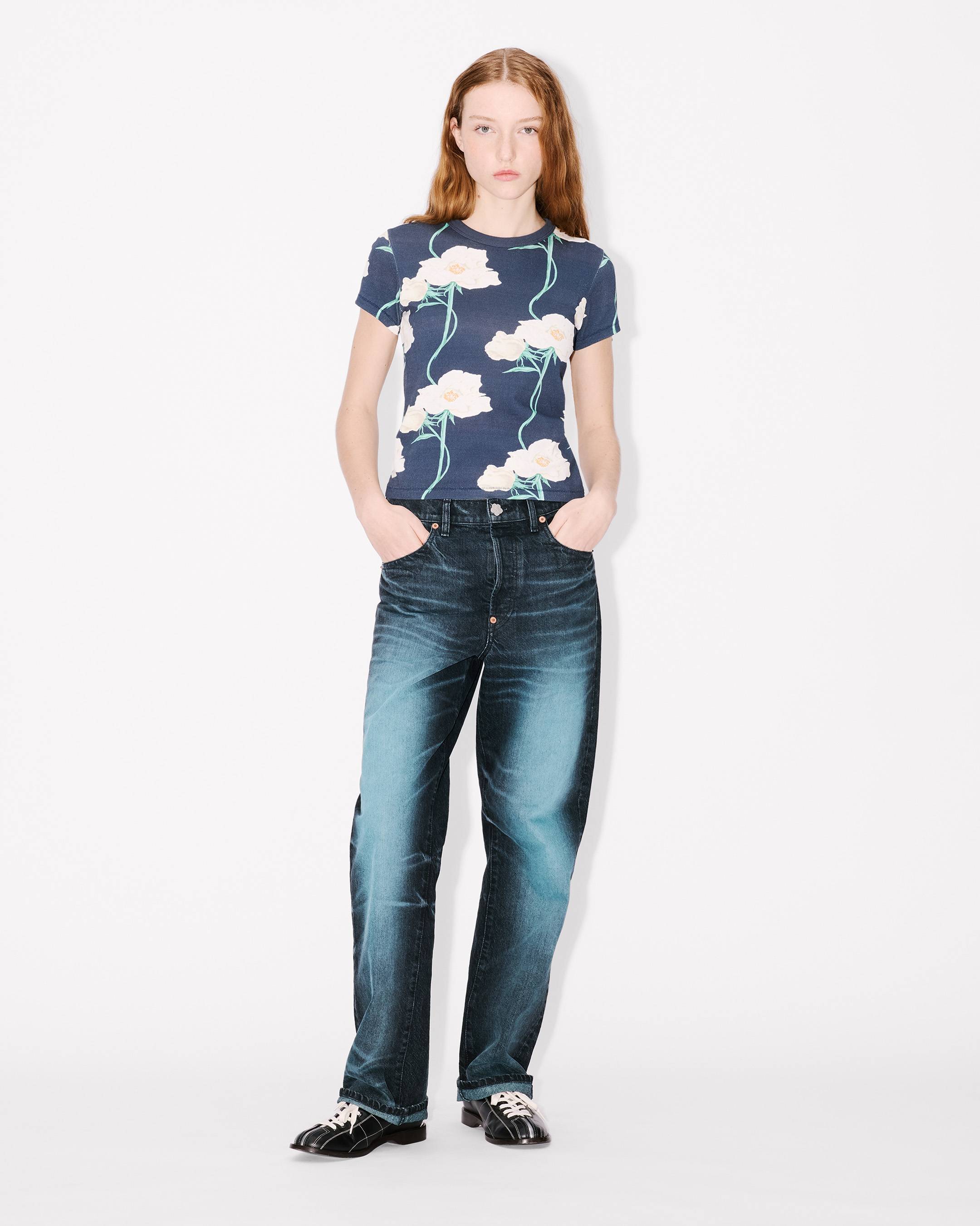 T-Shirt &bdquo;KENZO Archive Rose&ldquo; aus Baumwolle