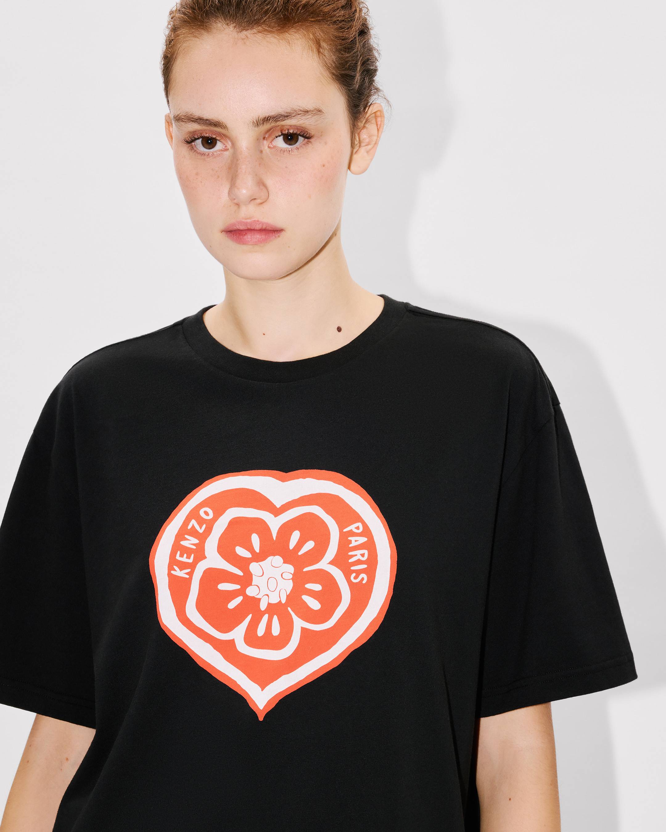 T-shirt loose in cotone 'KENZO Boke Heart'