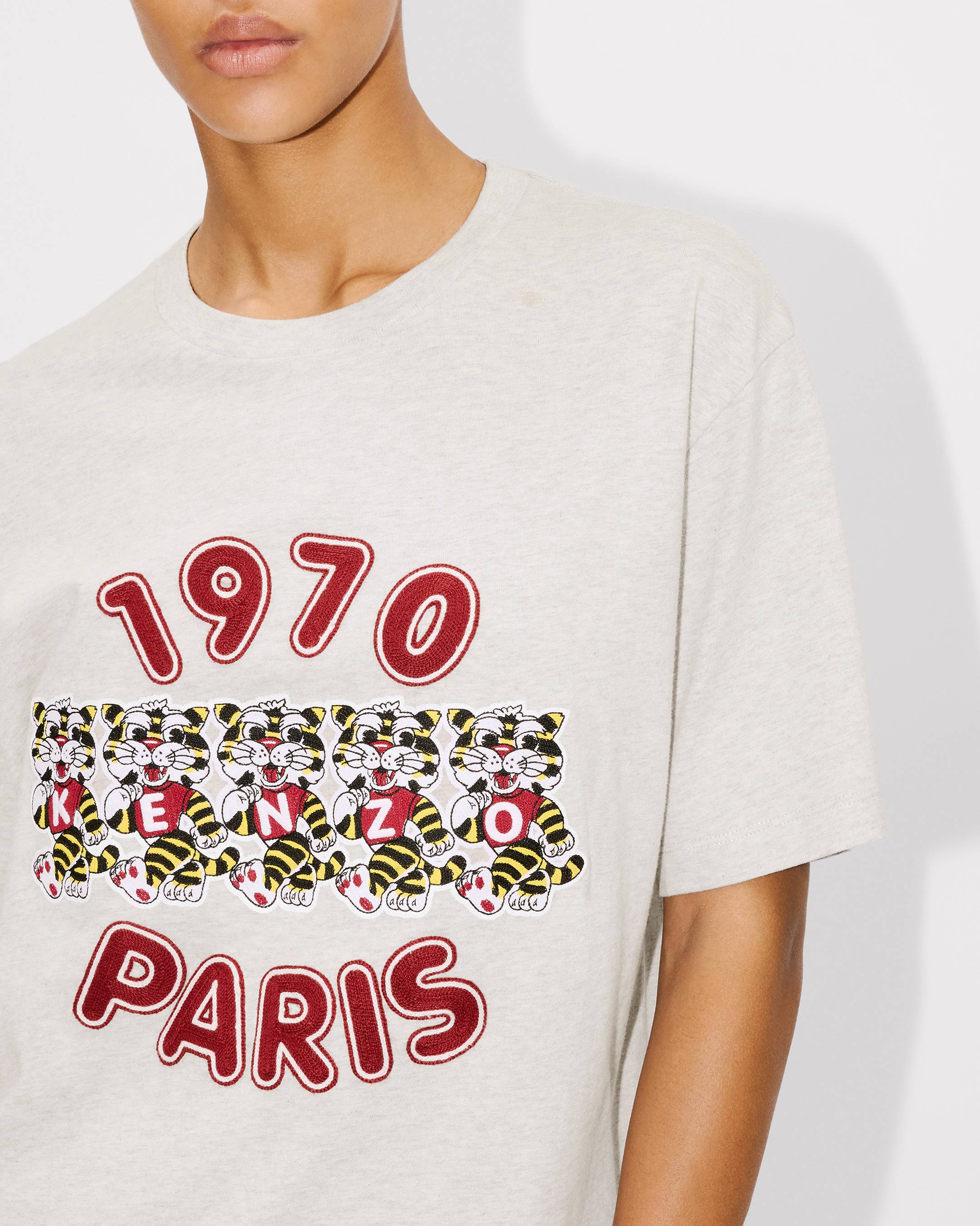 'KENZO Wild Tiger' embroidered loose T-shirt in cotton
