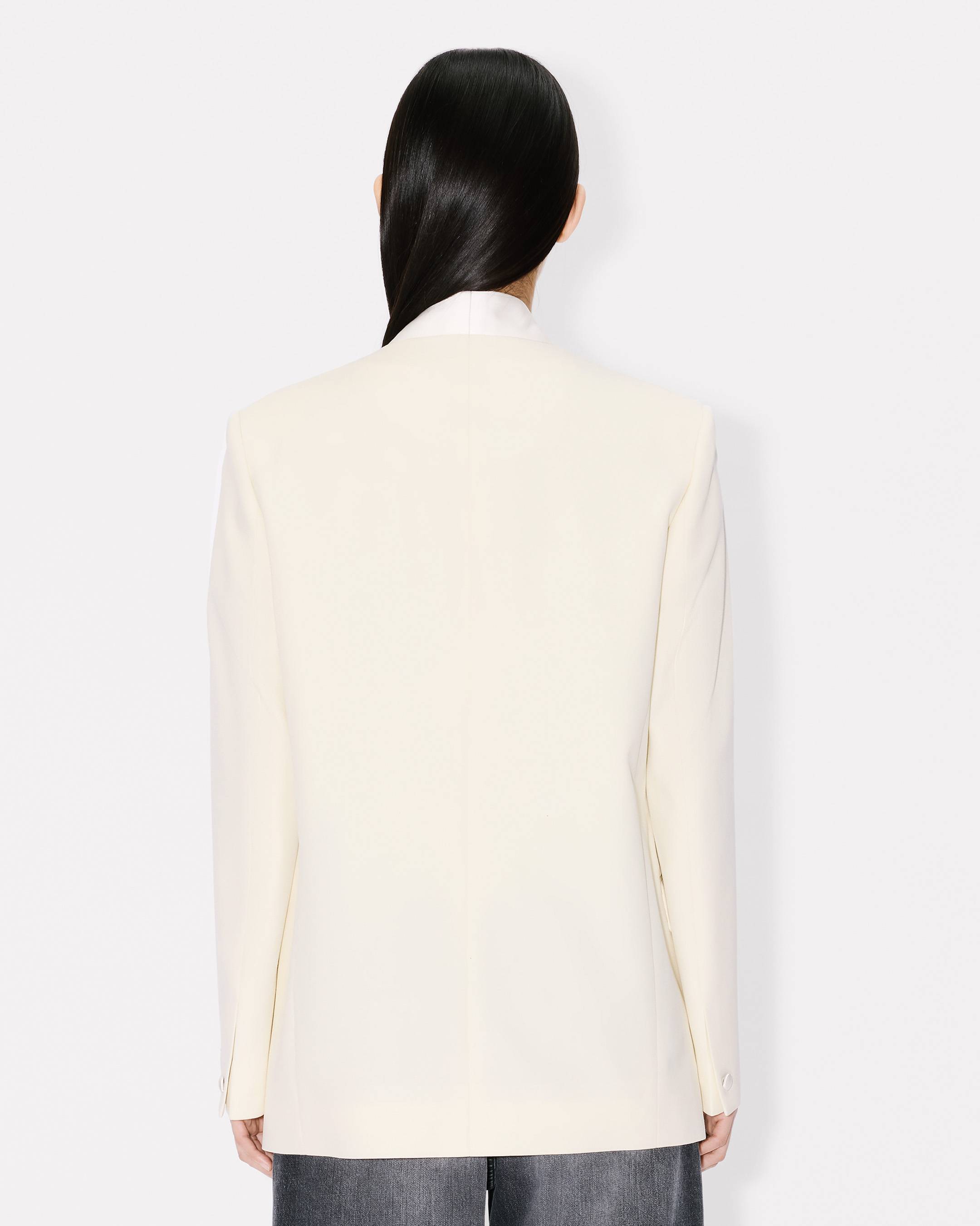 Single breasted kimono blazer in virgin wool