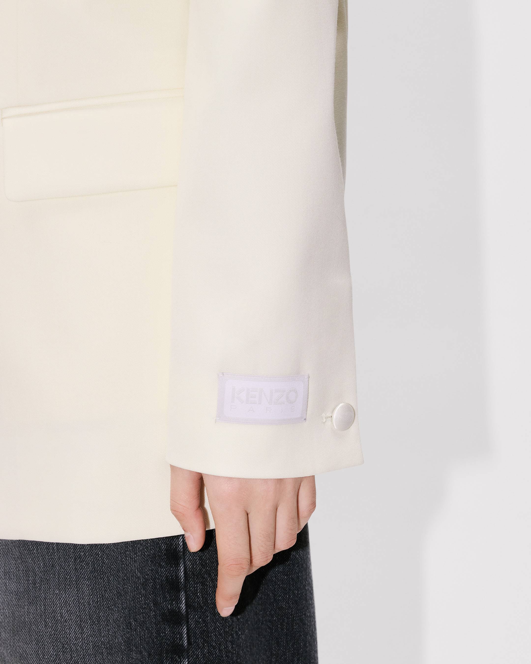 Single breasted kimono blazer in virgin wool