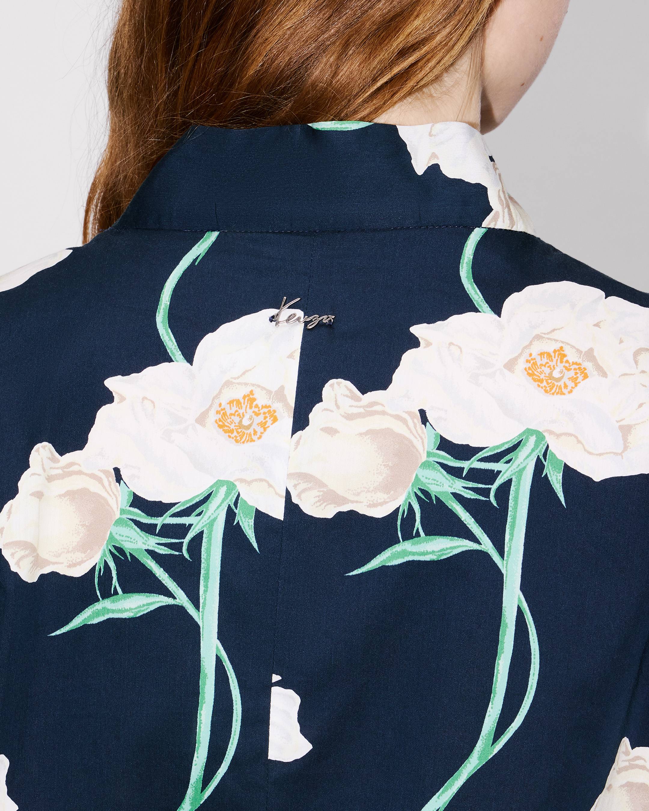 Leichte Kimono-Jacke &bdquo;KENZO Archive Rose&ldquo; aus Baumwolle