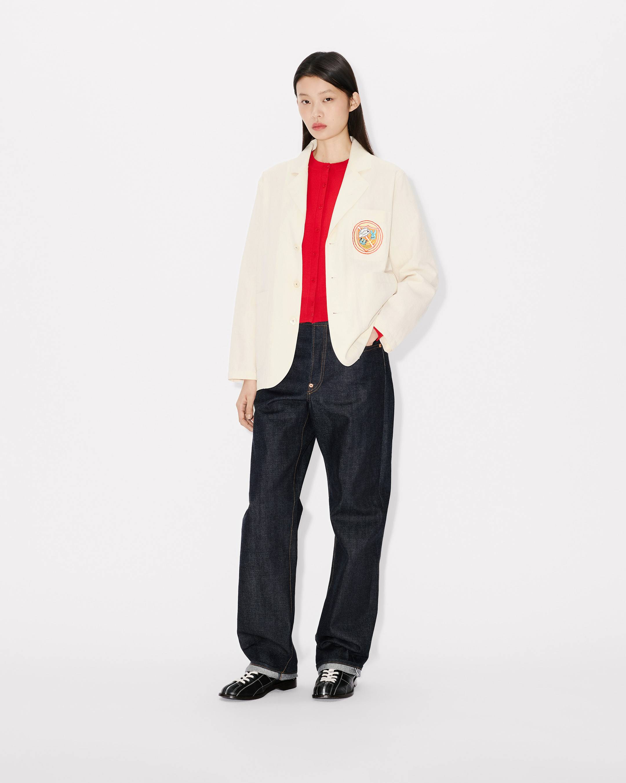 'KENZO Badges' light workwear jacket in cotton