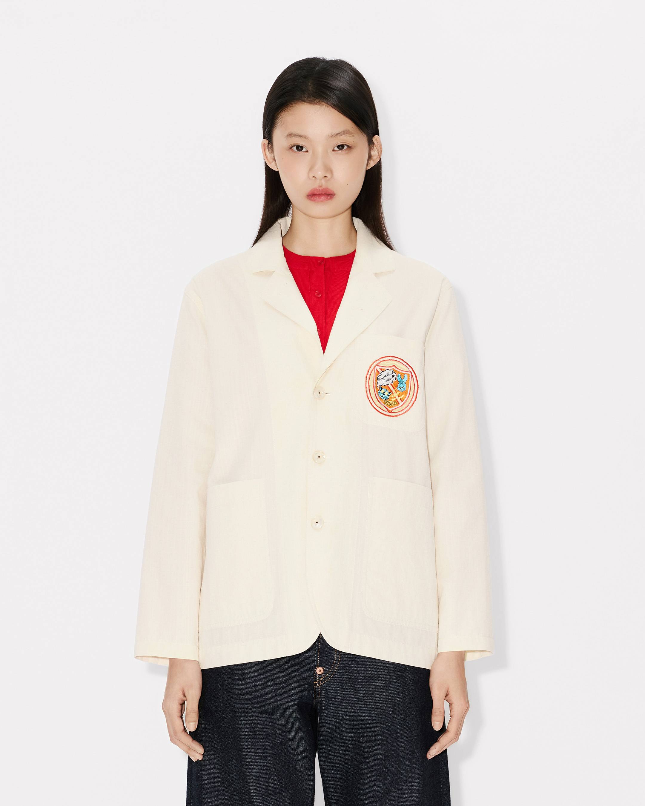 'KENZO Badges' light workwear jacket in cotton