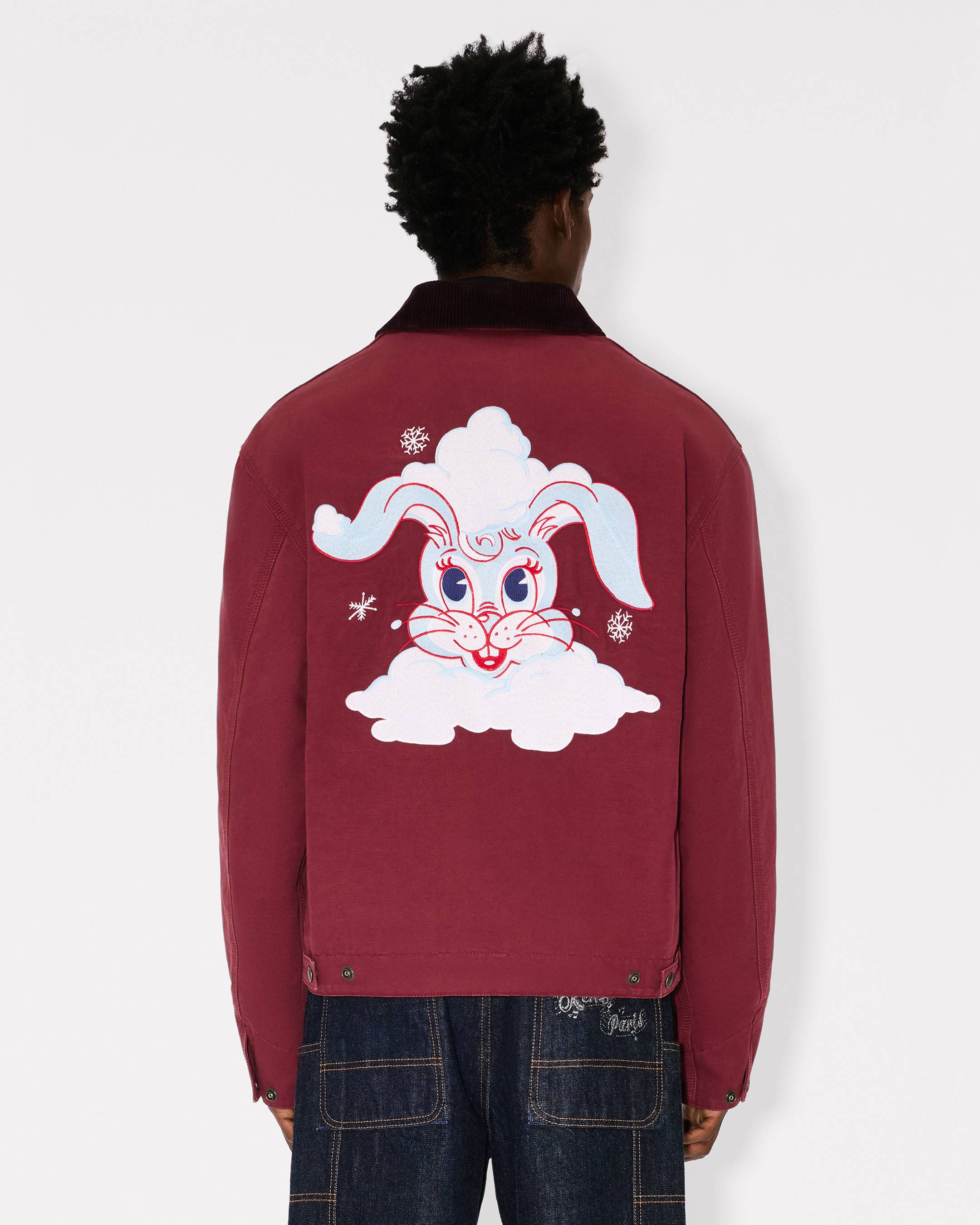 'KENZO Winter Holidays' embroidered utility jacket in cotton