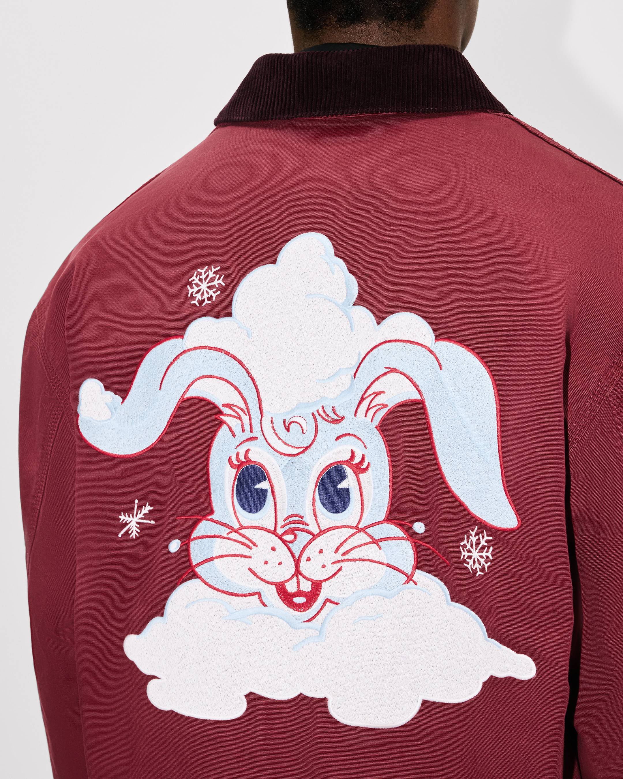 'KENZO Winter Holidays' embroidered utility jacket in cotton