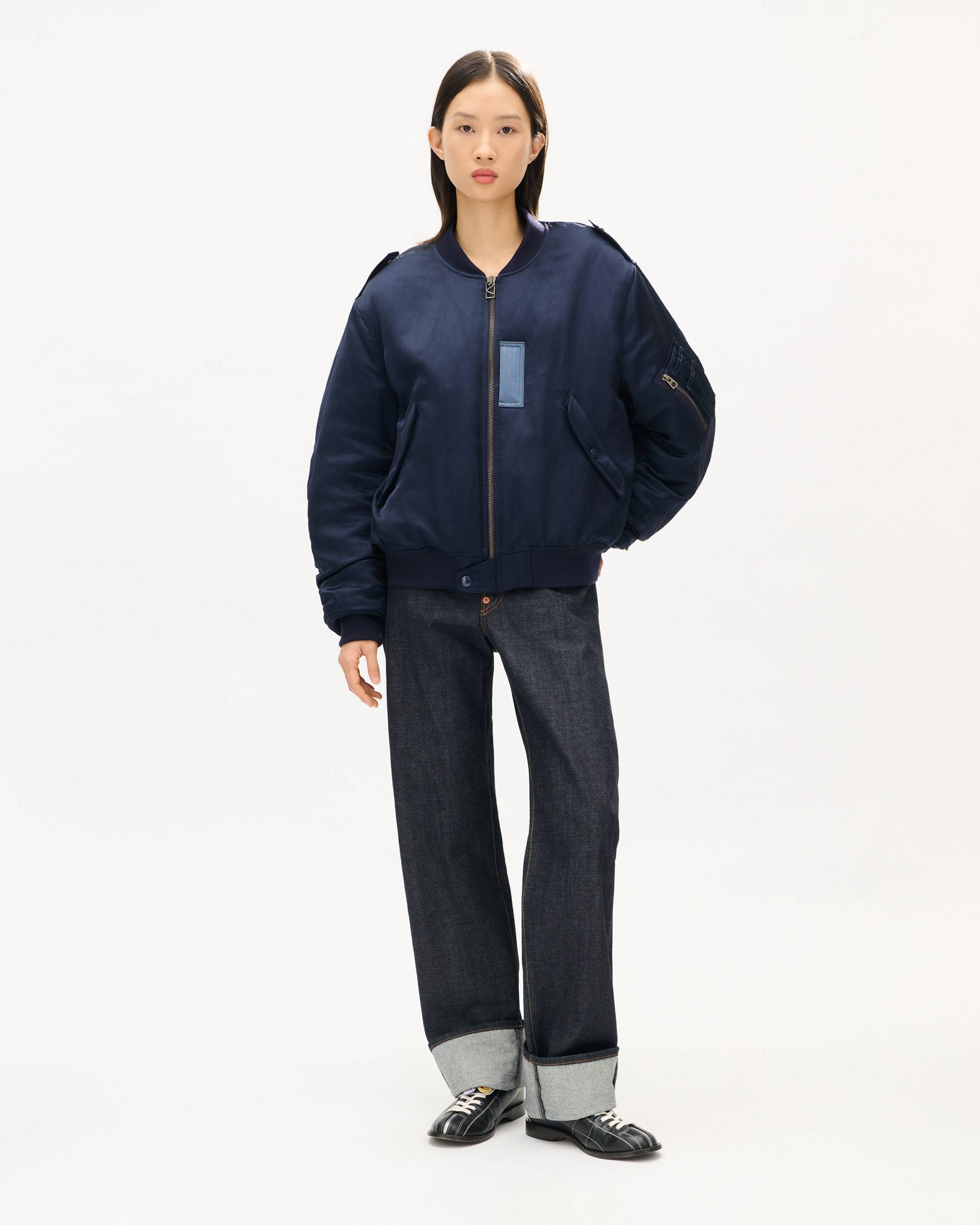 'KENZO Jungle Poem' ボンバー イン ミックス リネン