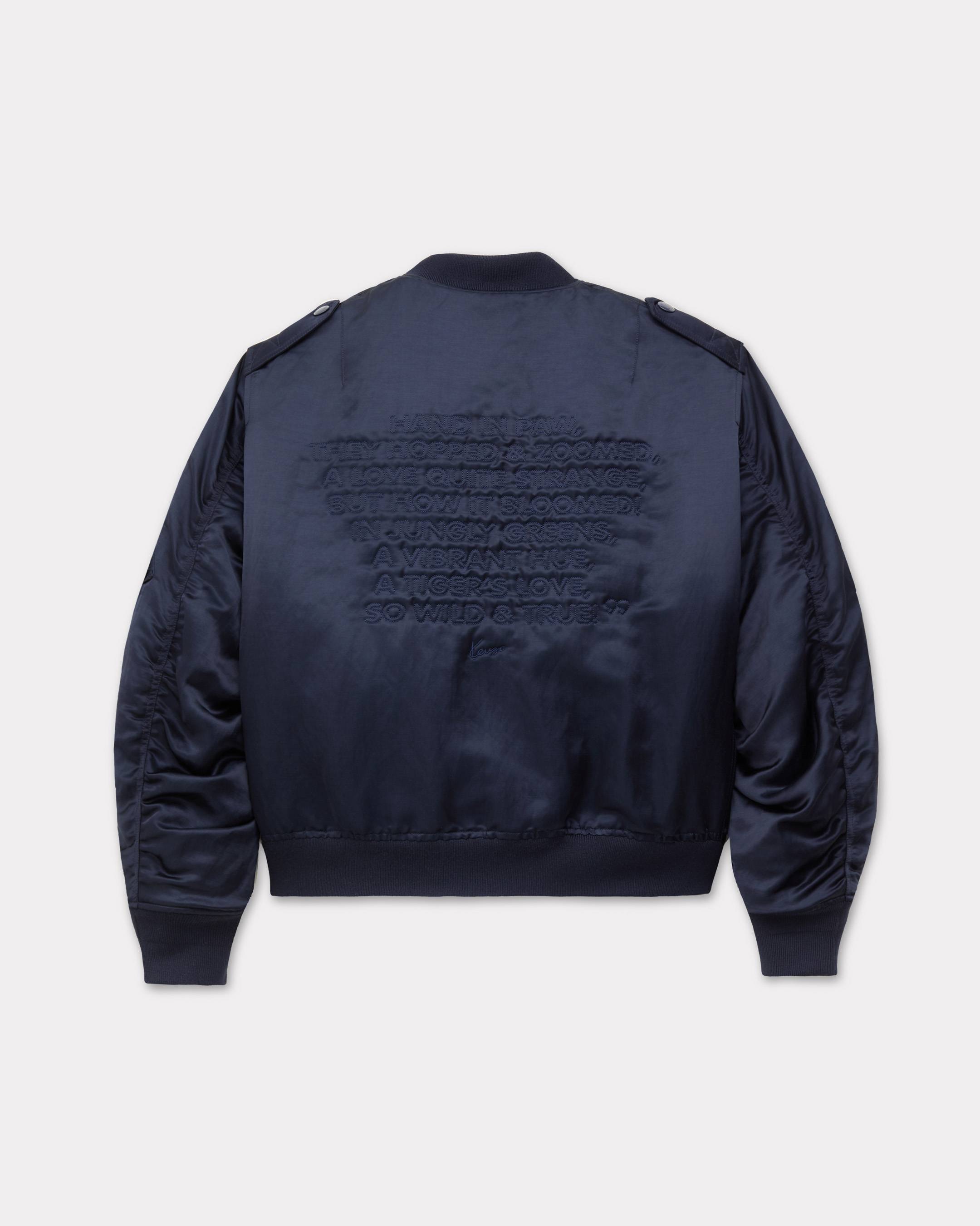 Unisex-Bomberjacke &bdquo;KENZO Jungle Poem&ldquo; aus Leinenmischung