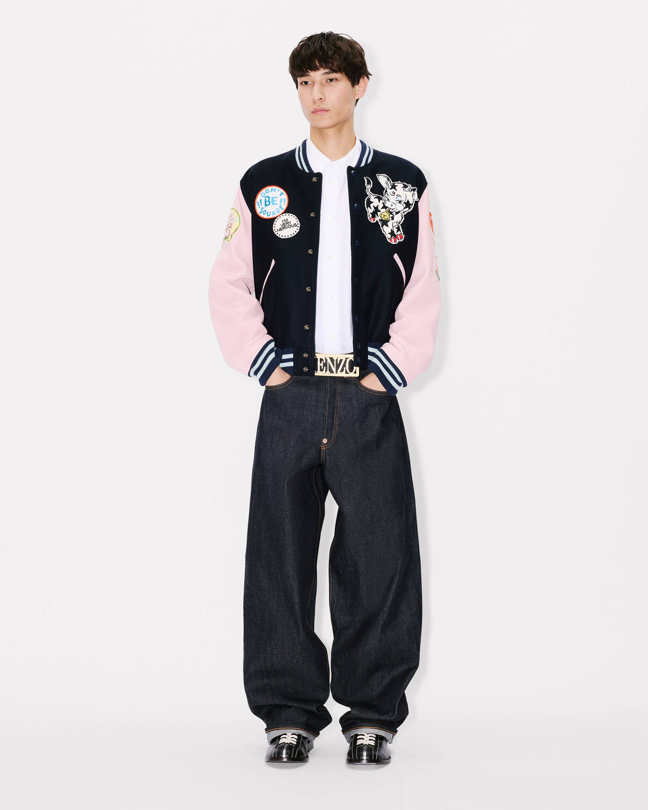 Veste varsity brod&eacute;e 'KENZO Badges' en laine