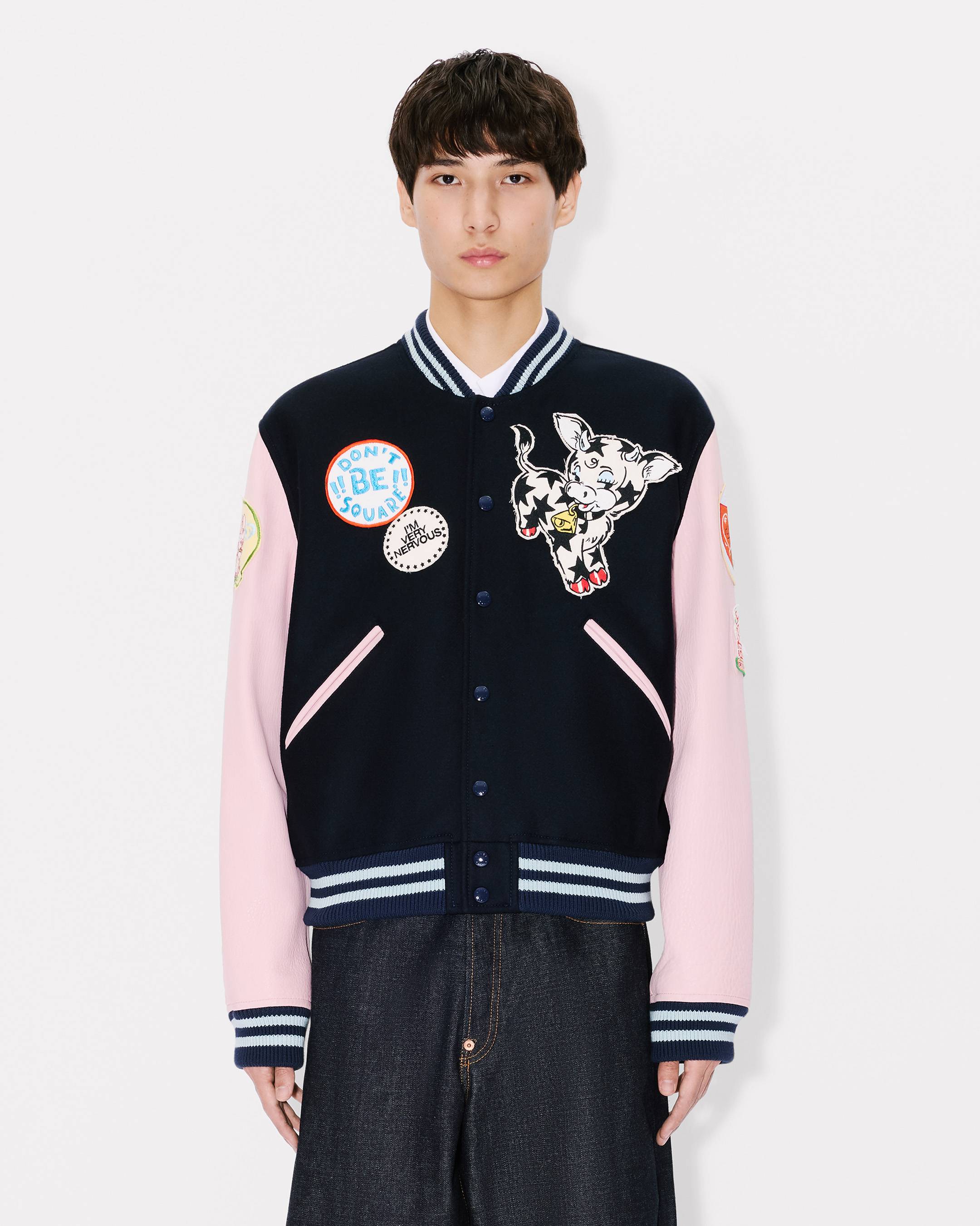 Veste varsity brod&eacute;e 'KENZO Badges' en laine
