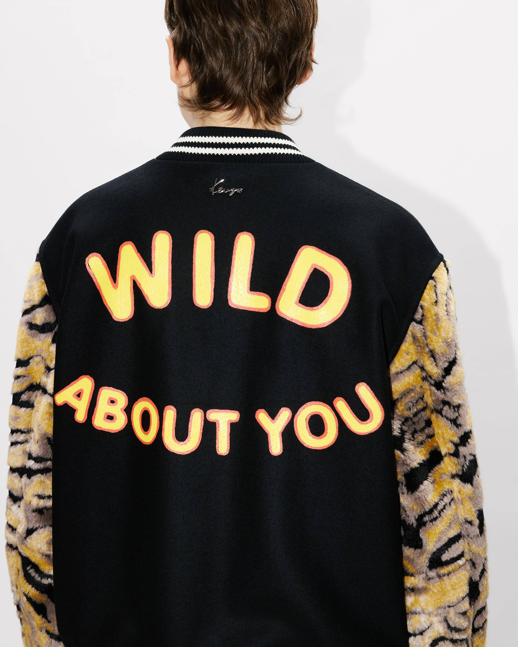 KENZO Tiger' バーシティ ジャケット イン バージン ウール ユニ