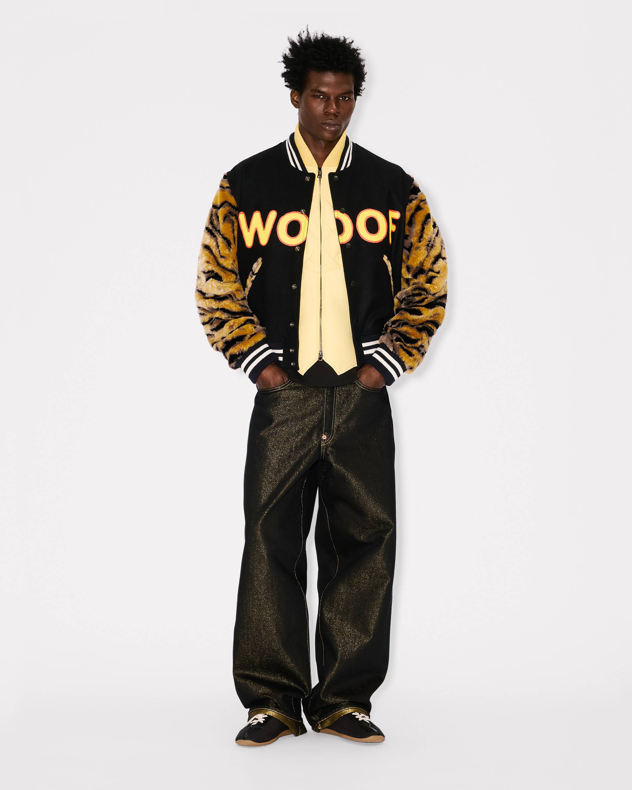 Chaqueta varsity de lana virgen con estampado 'KENZO Tiger'