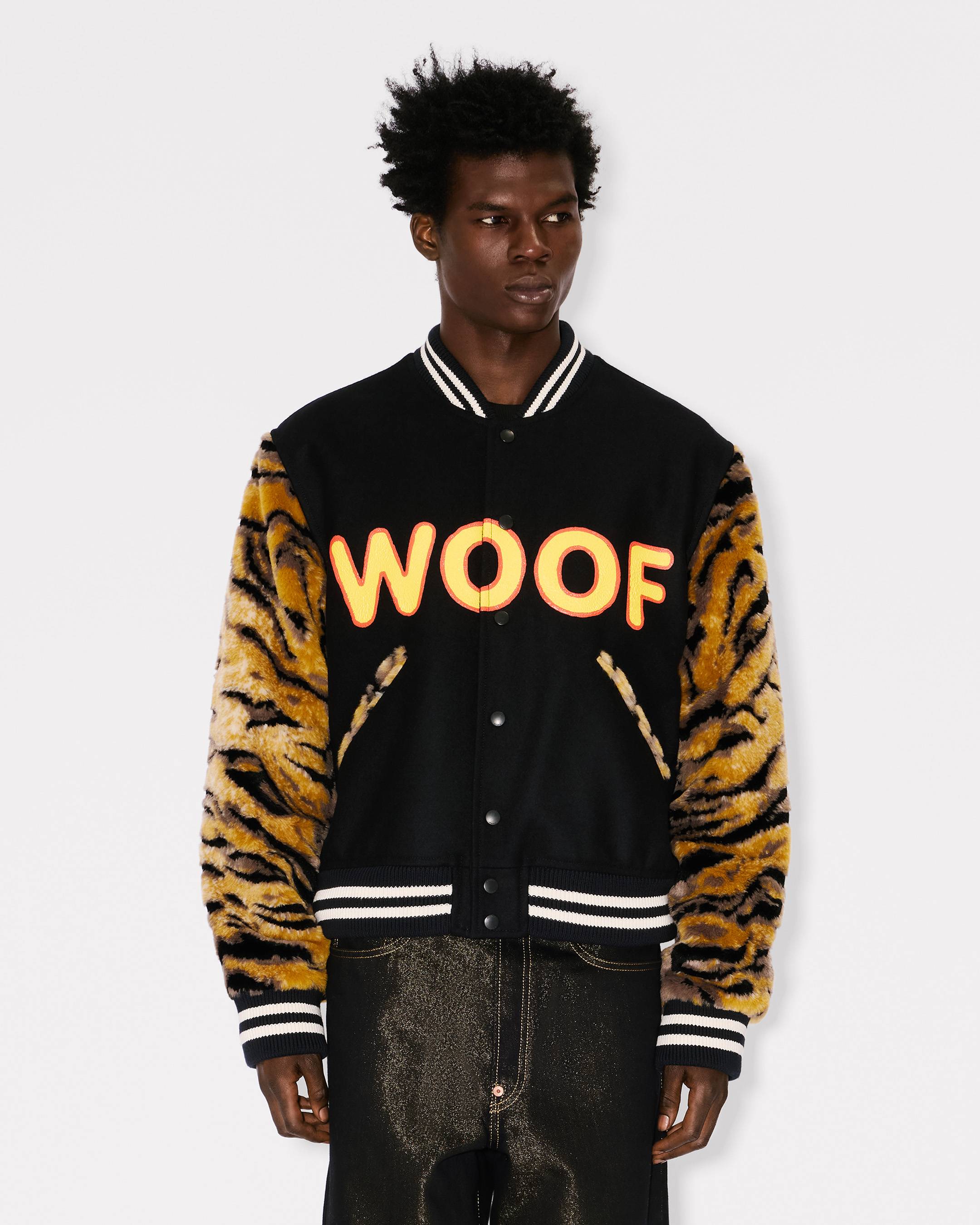Chaqueta varsity de lana virgen con estampado 'KENZO Tiger'