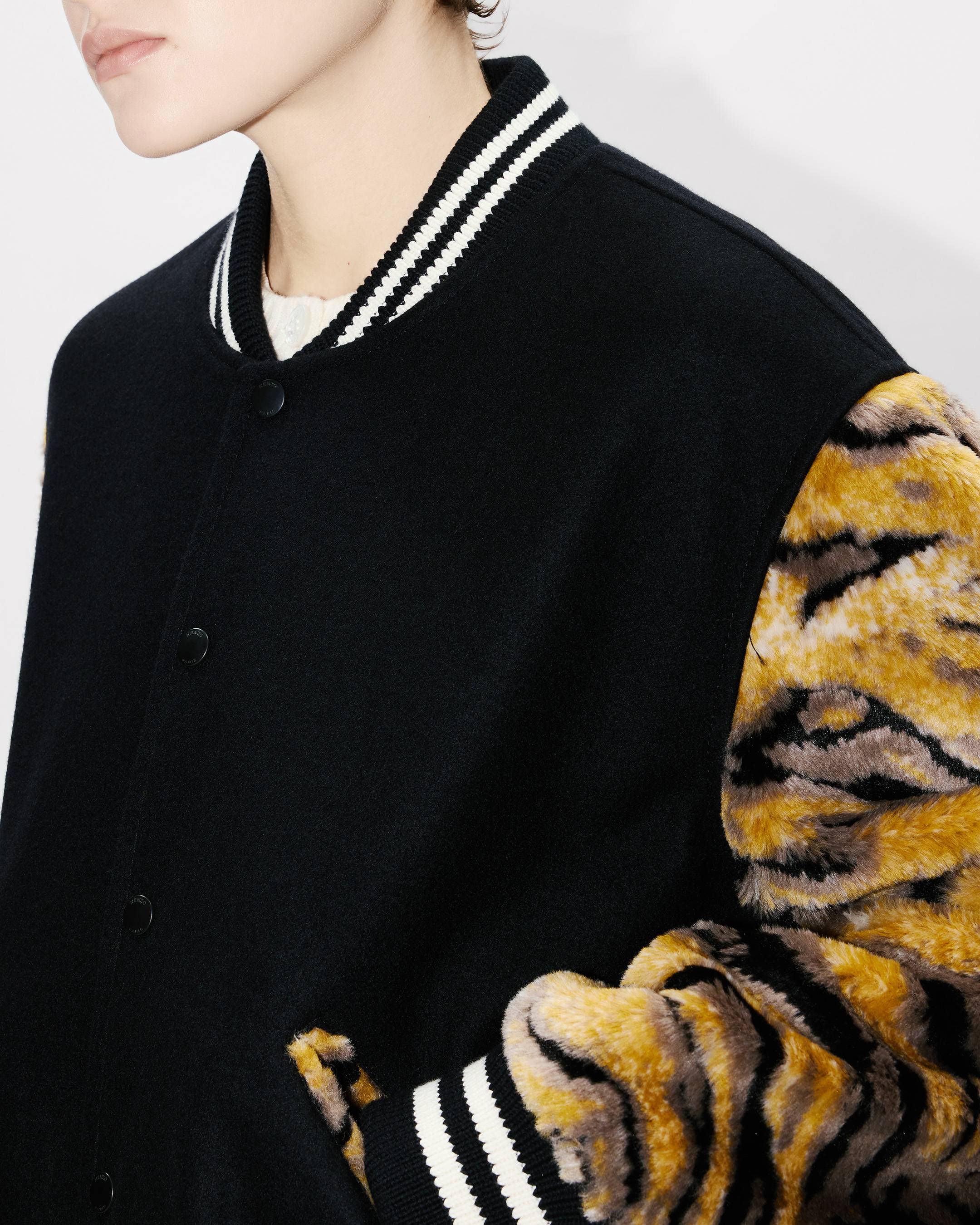 KENZO Tiger' genderless varsity jacket in virgin wool | Men's | KENZO