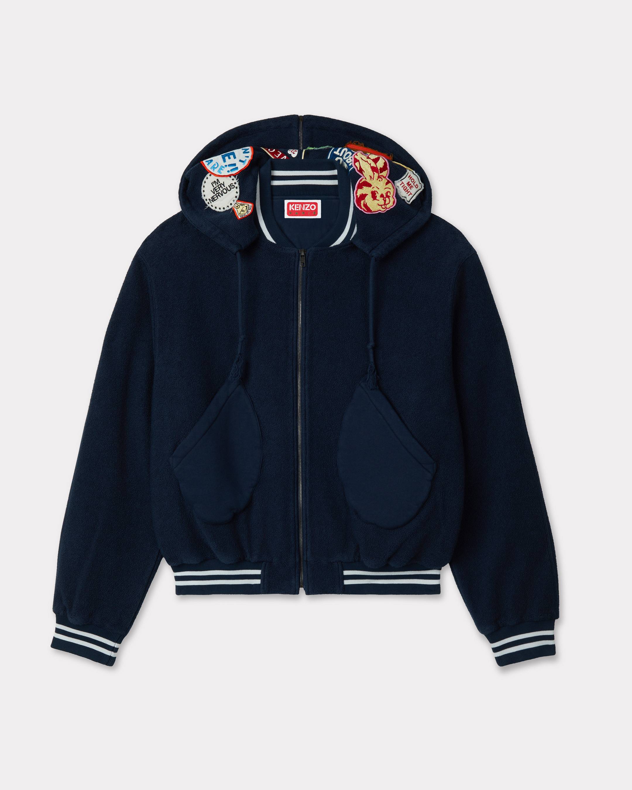 'KENZO Badges' embroidered afterhood blouson in cotton