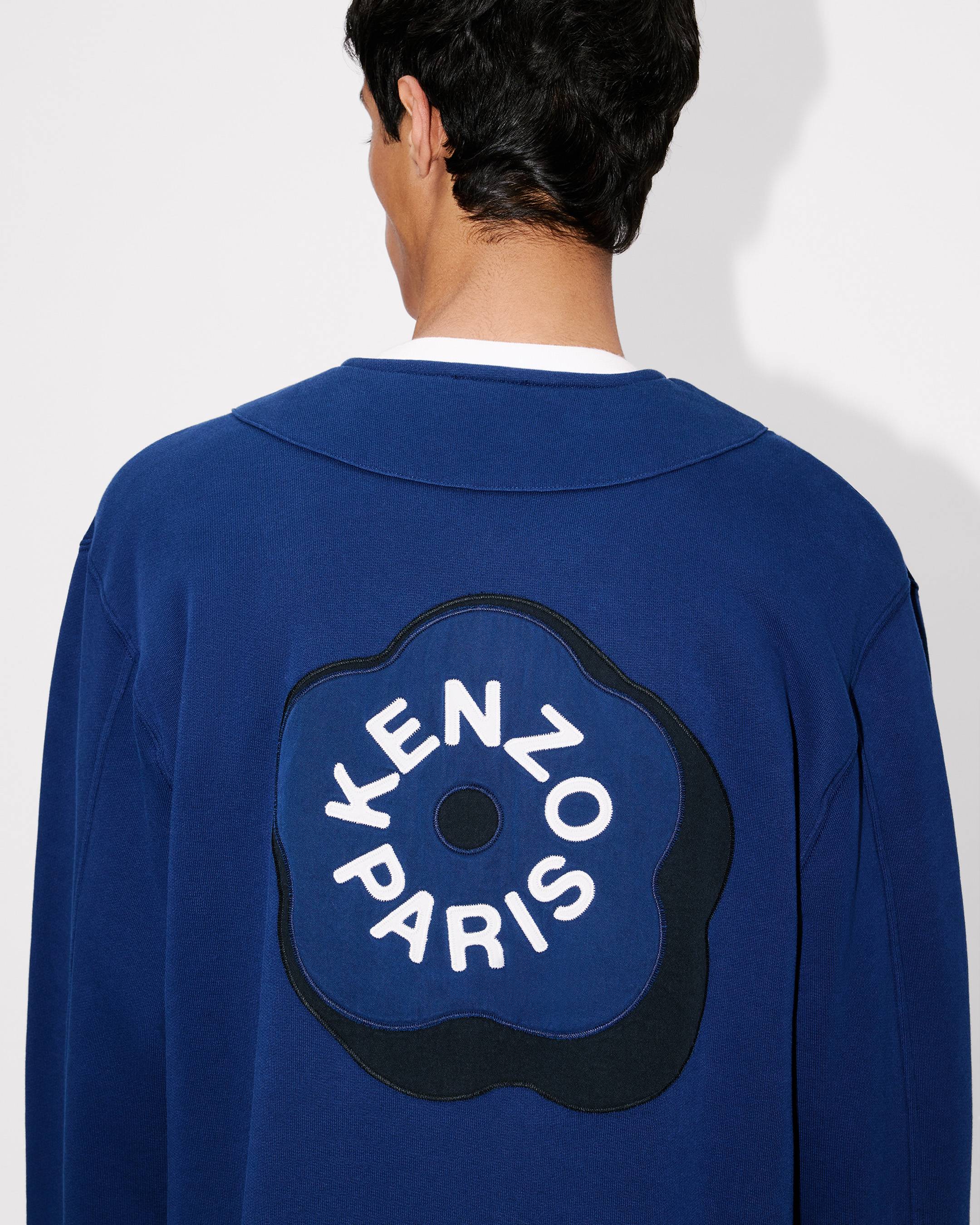 'Boke Flower 2.0' embroidered zip up cardigan in cotton