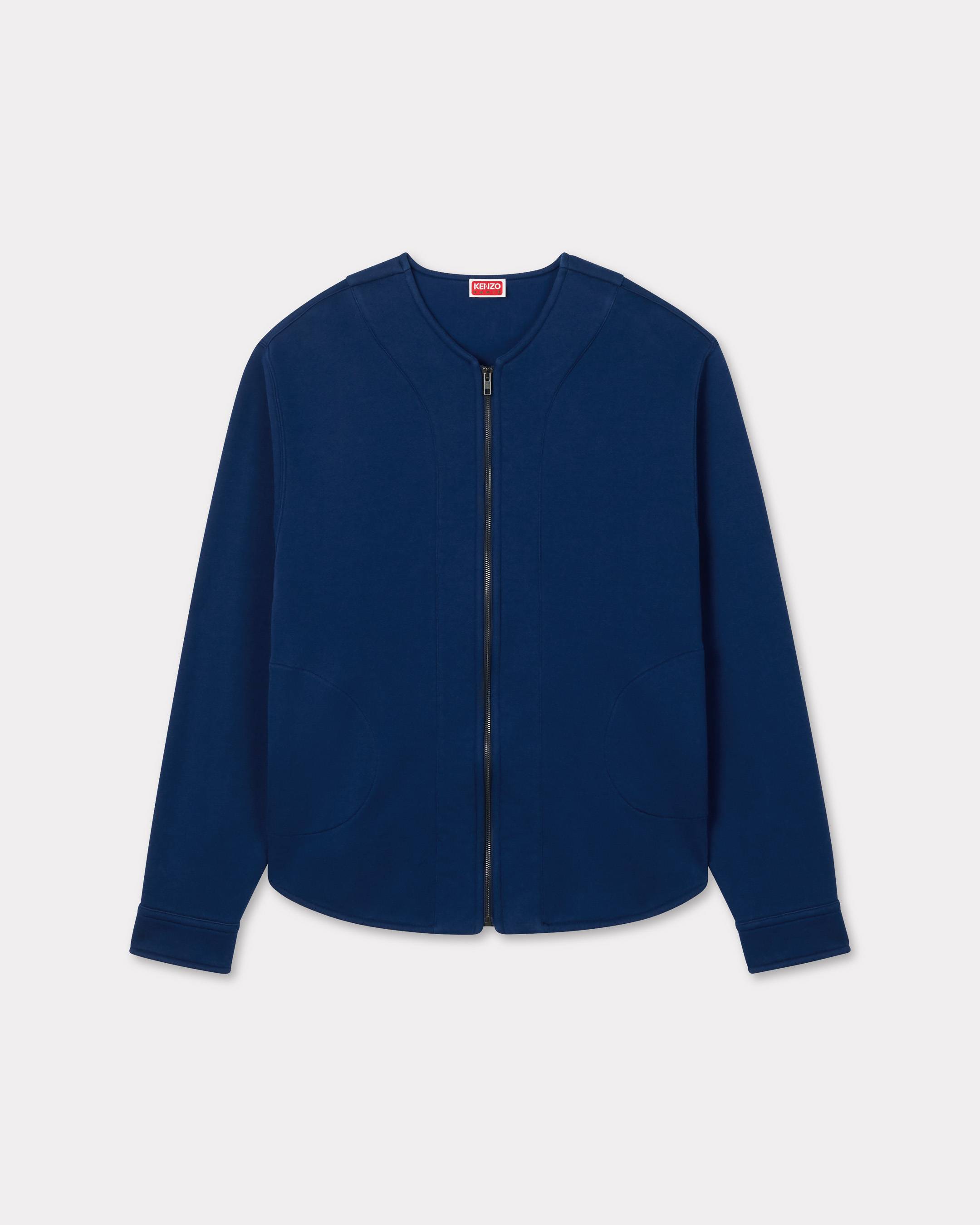 'Boke Flower 2.0' embroidered zip up cardigan in cotton