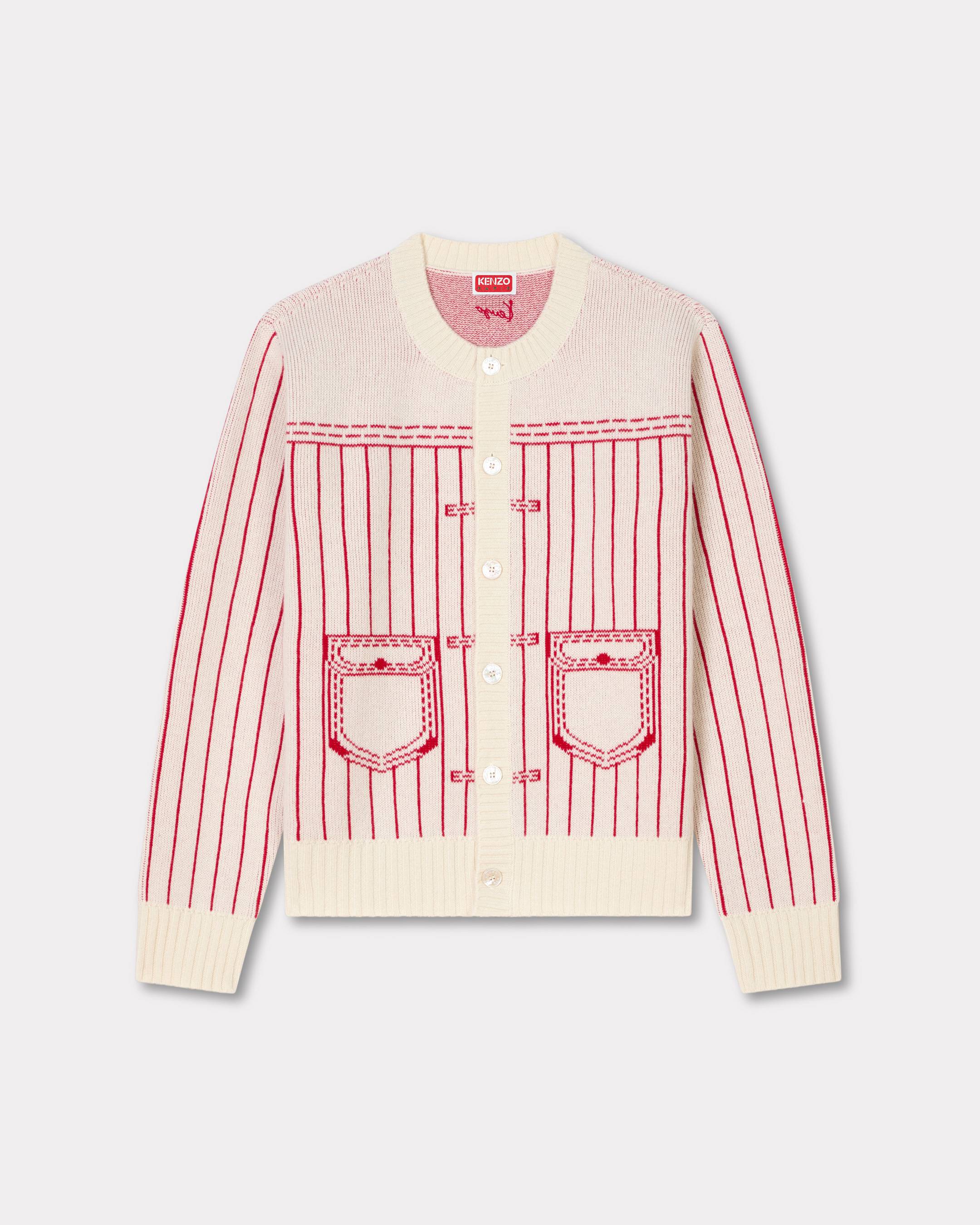 KENZO Trompe L'oeil' cardigan in cotton wool | Men's | KENZO