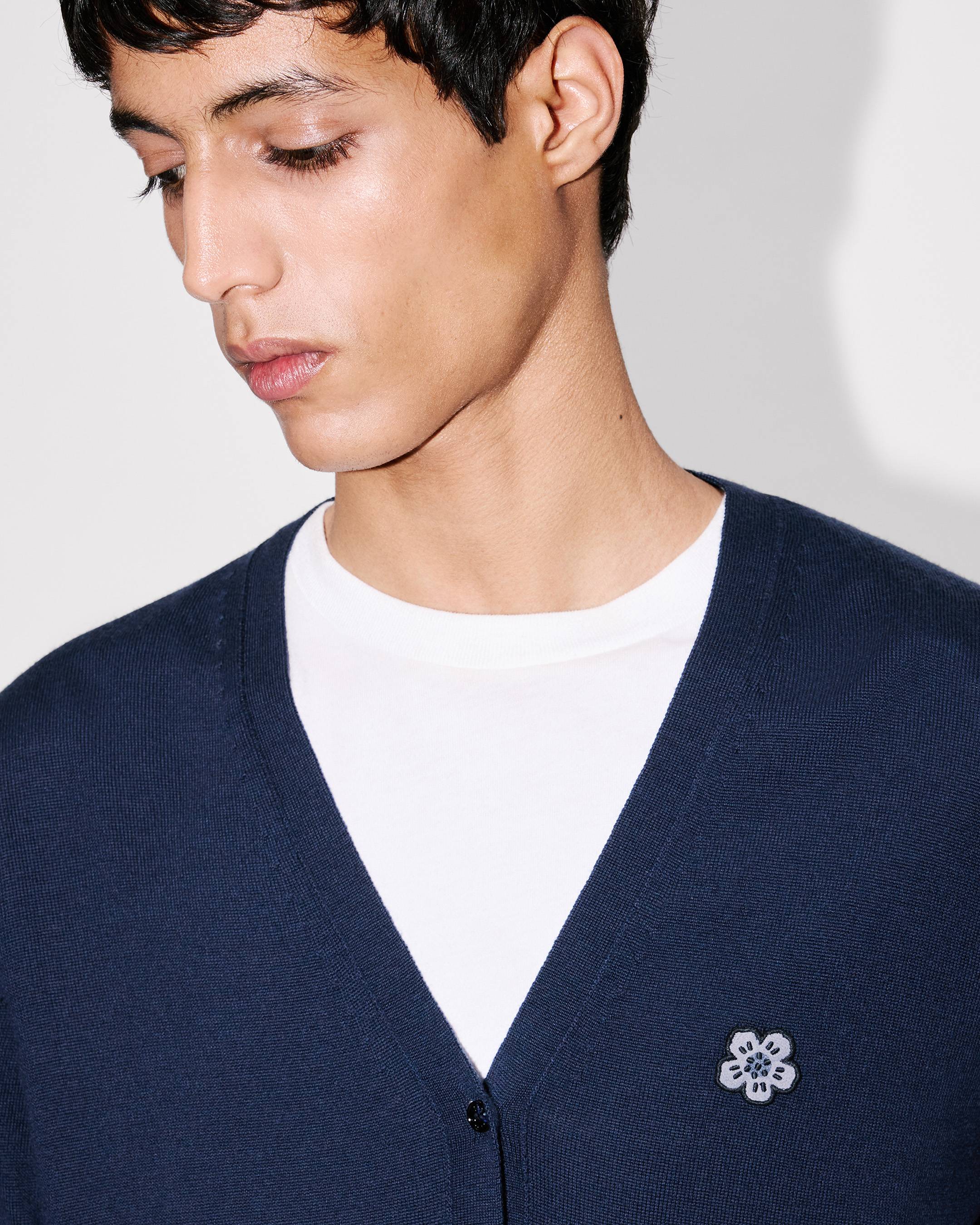 'Boke Flower' cardigan in merino wool