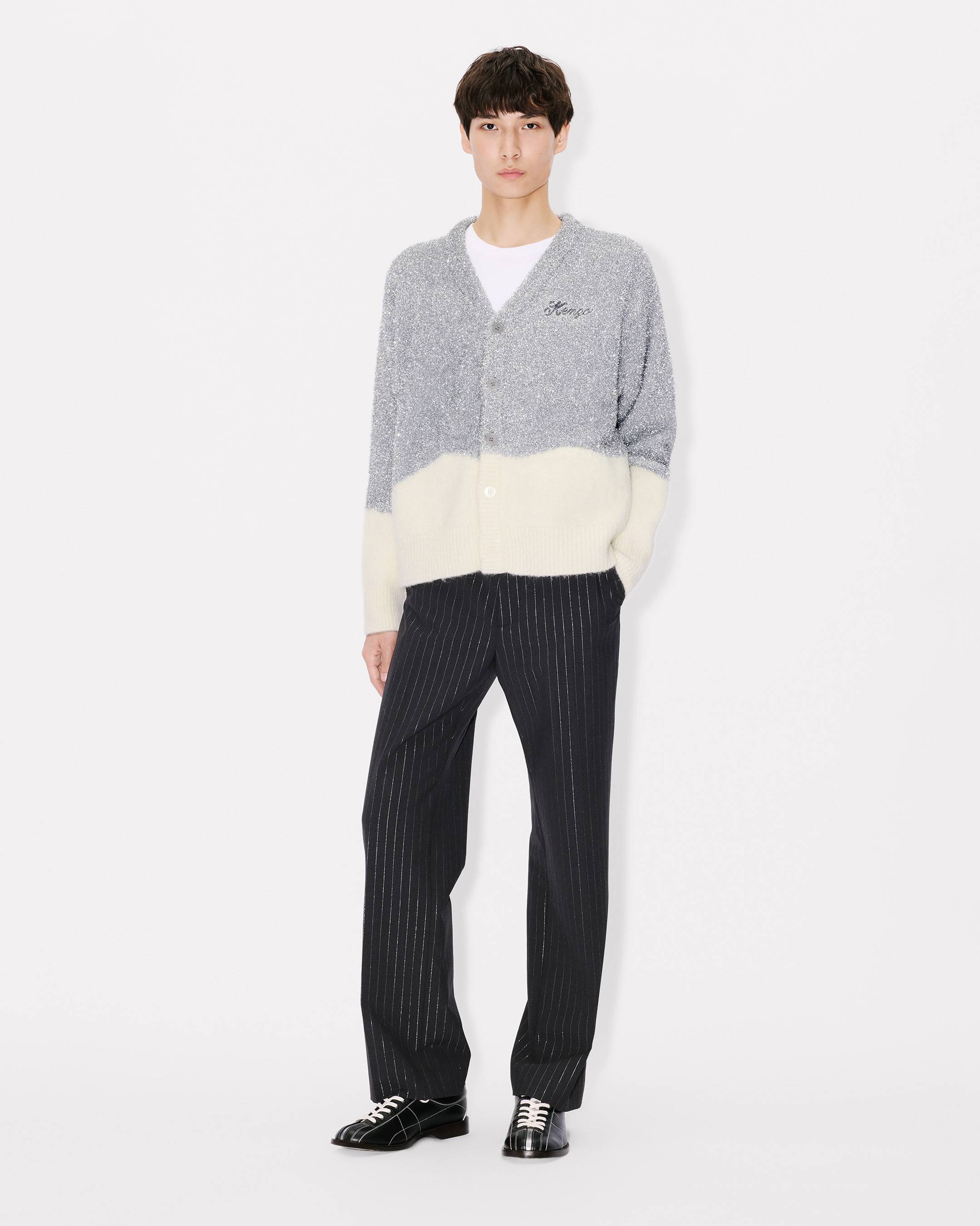 'KENZO Winter Holidays' tinsel cardigan in mixed wool
