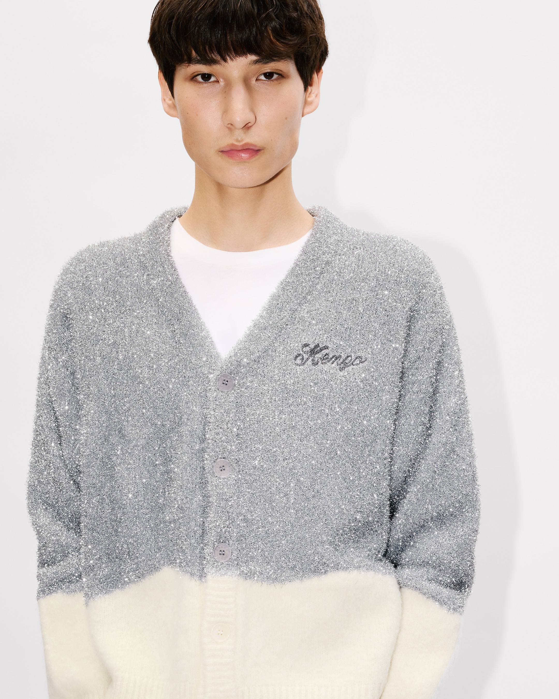 'KENZO Winter Holidays' tinsel cardigan mixed wool