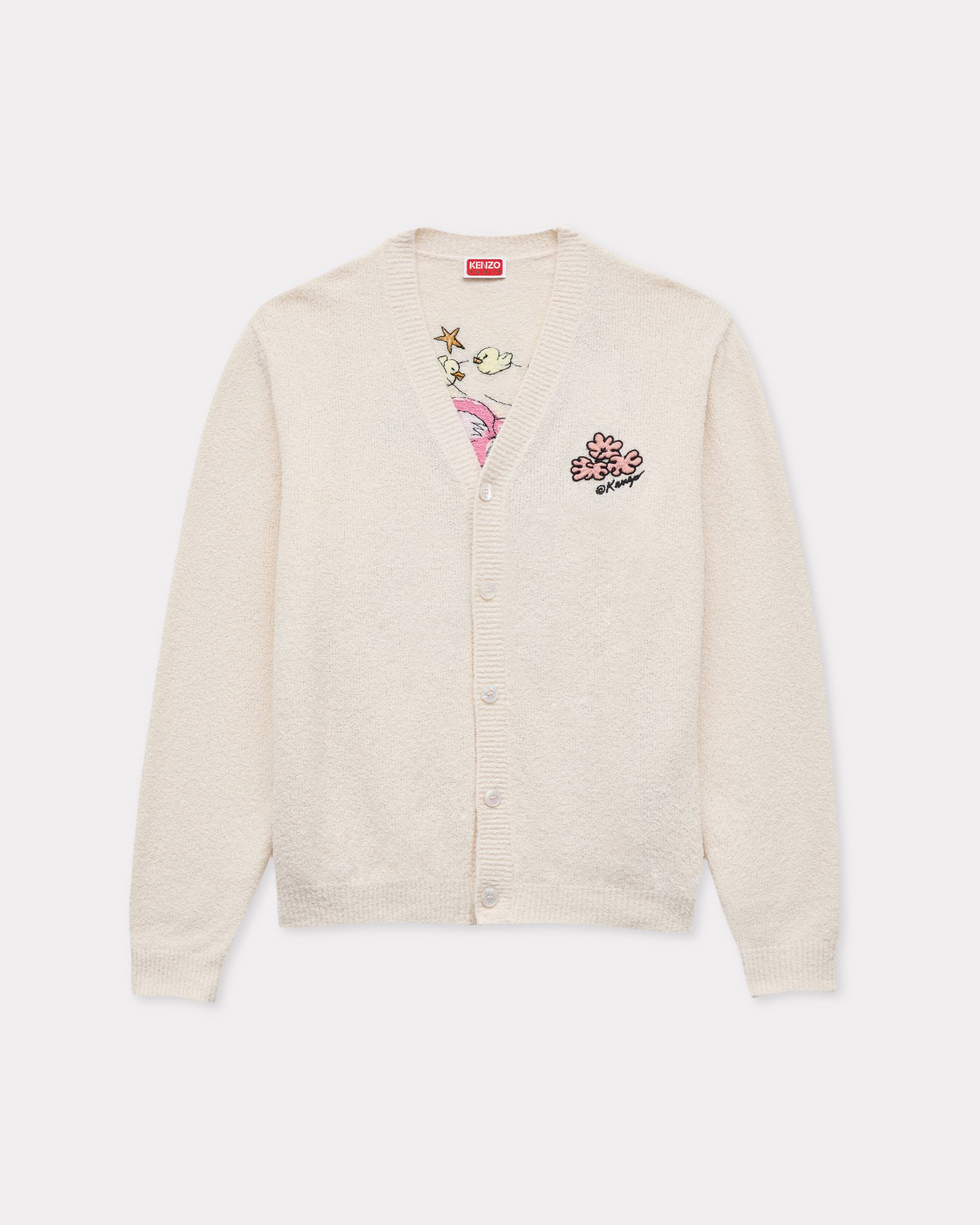 'KENZO Cartoon' cardigan in spongy cotton