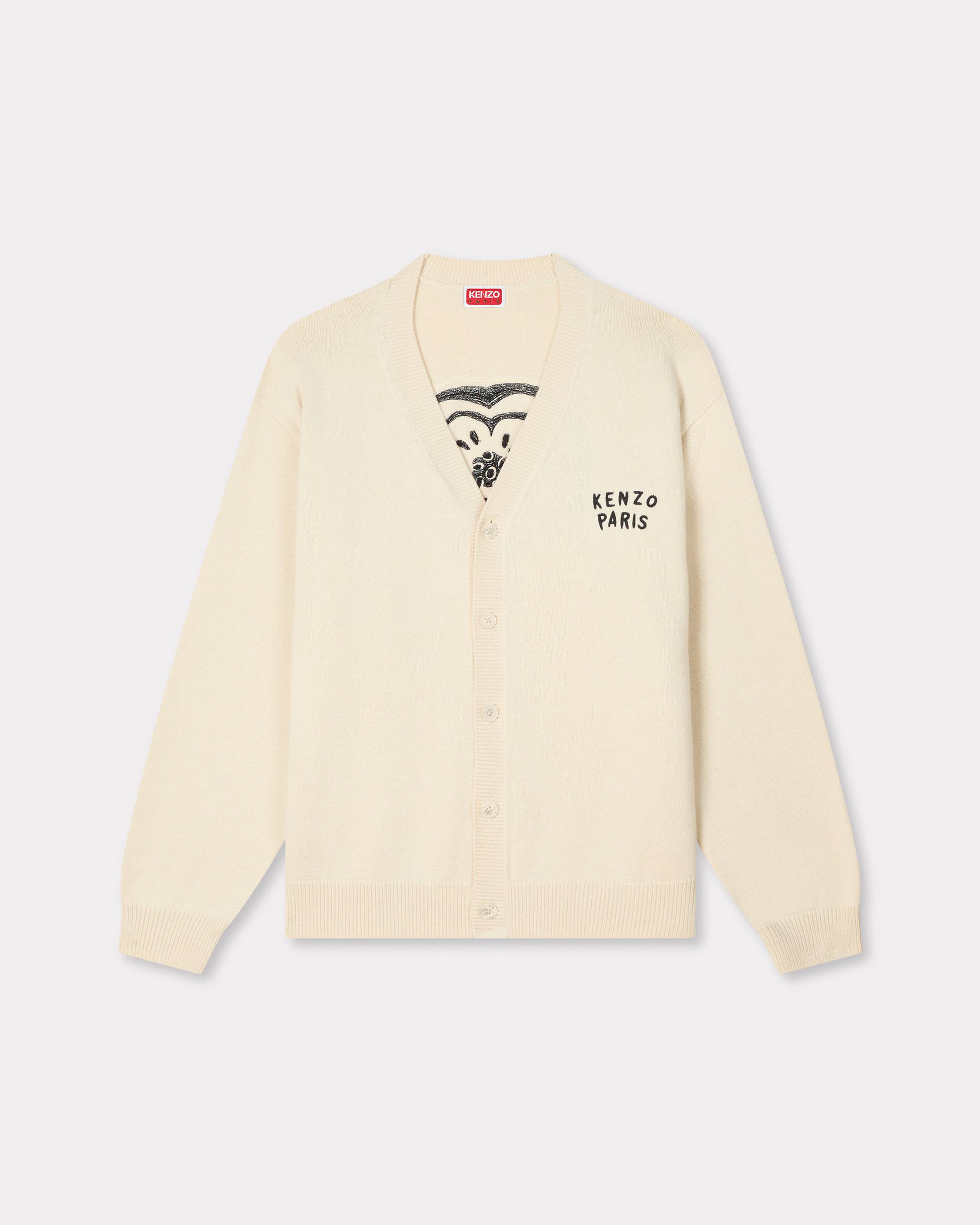 'KENZO Boke Heart' cardigan in cotton wool