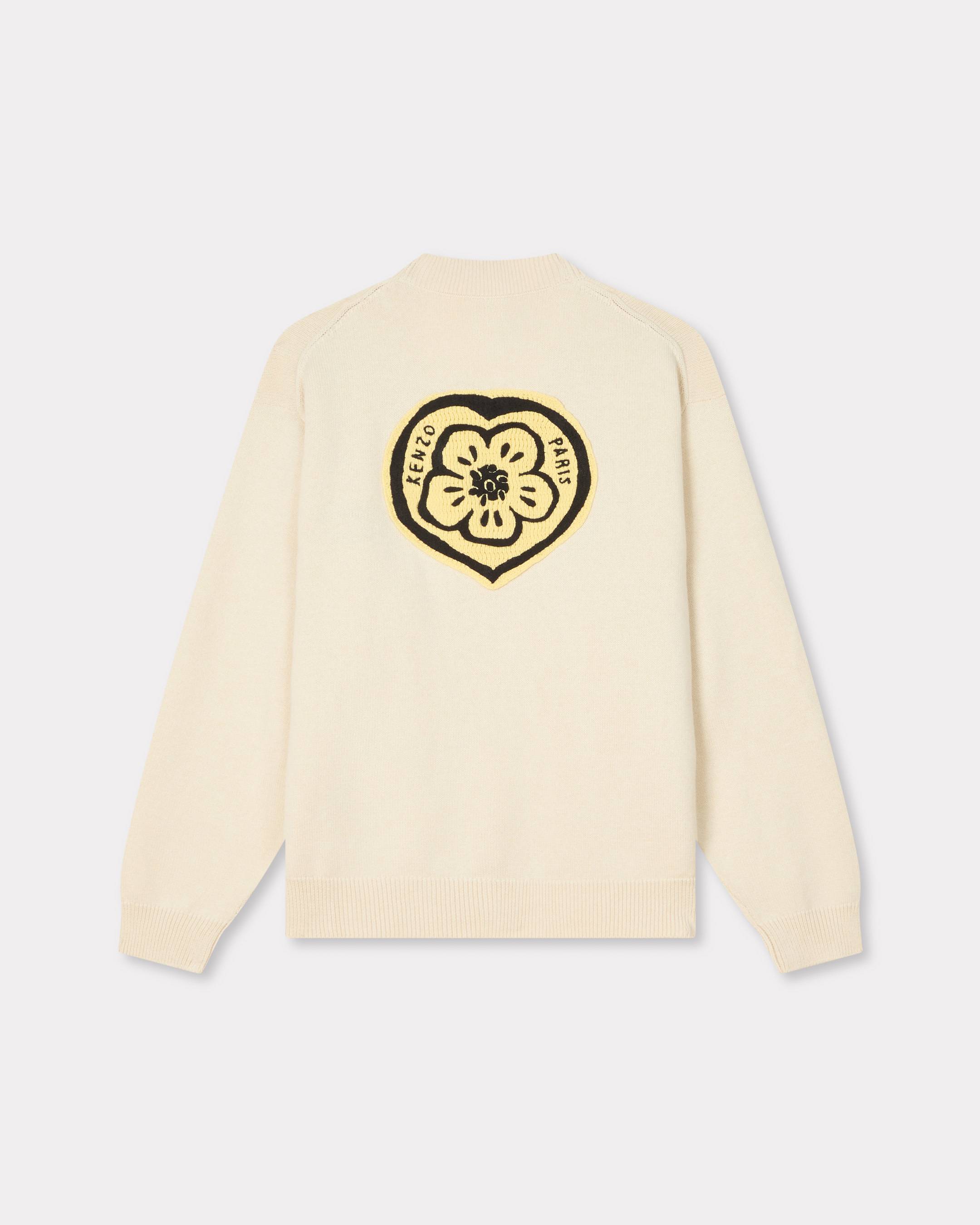 'KENZO Boke Heart' cardigan in cotton wool