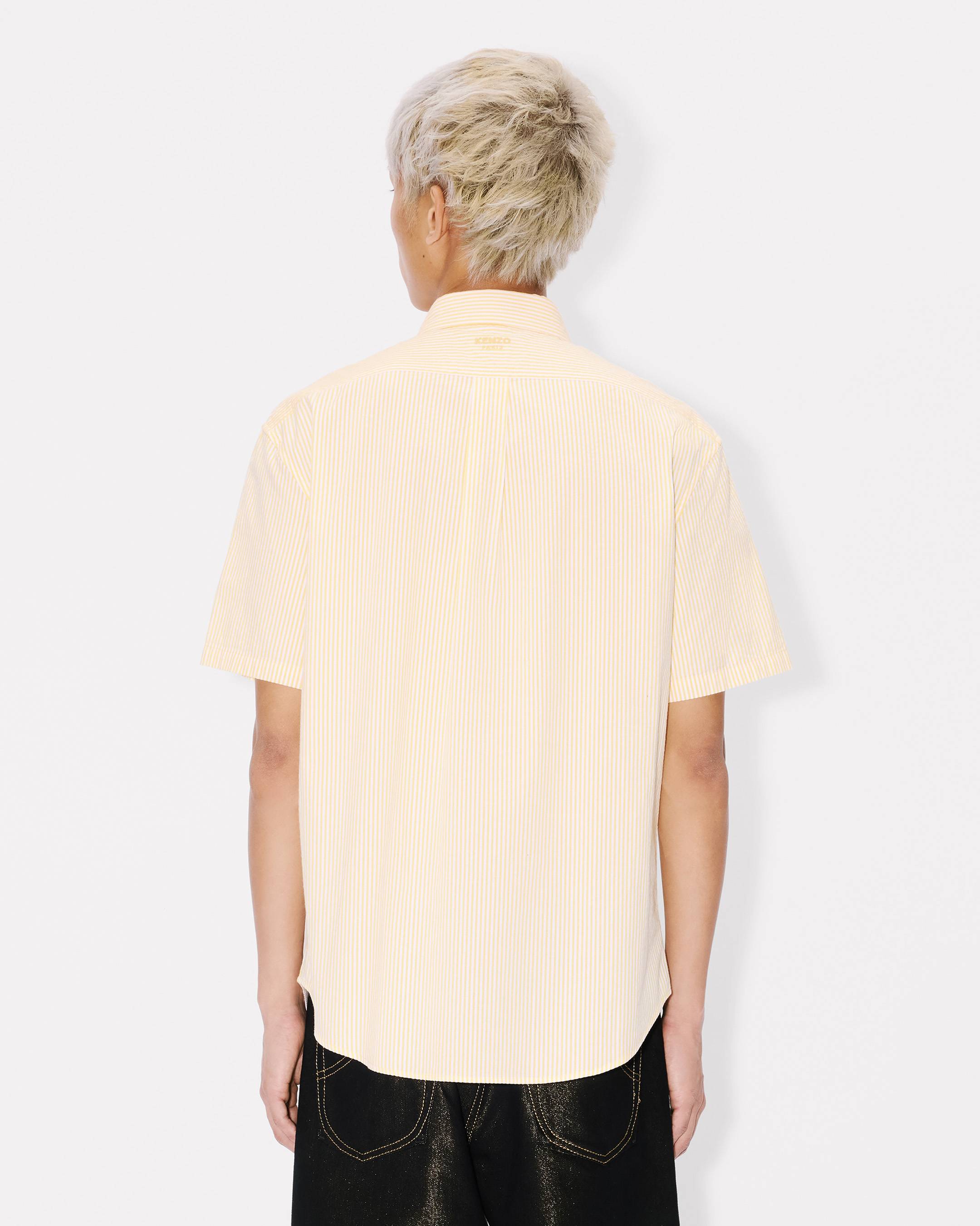 Kurz&auml;rmeliges Hemd &bdquo;Boke Flower&ldquo; aus Seersucker-Baumwolle