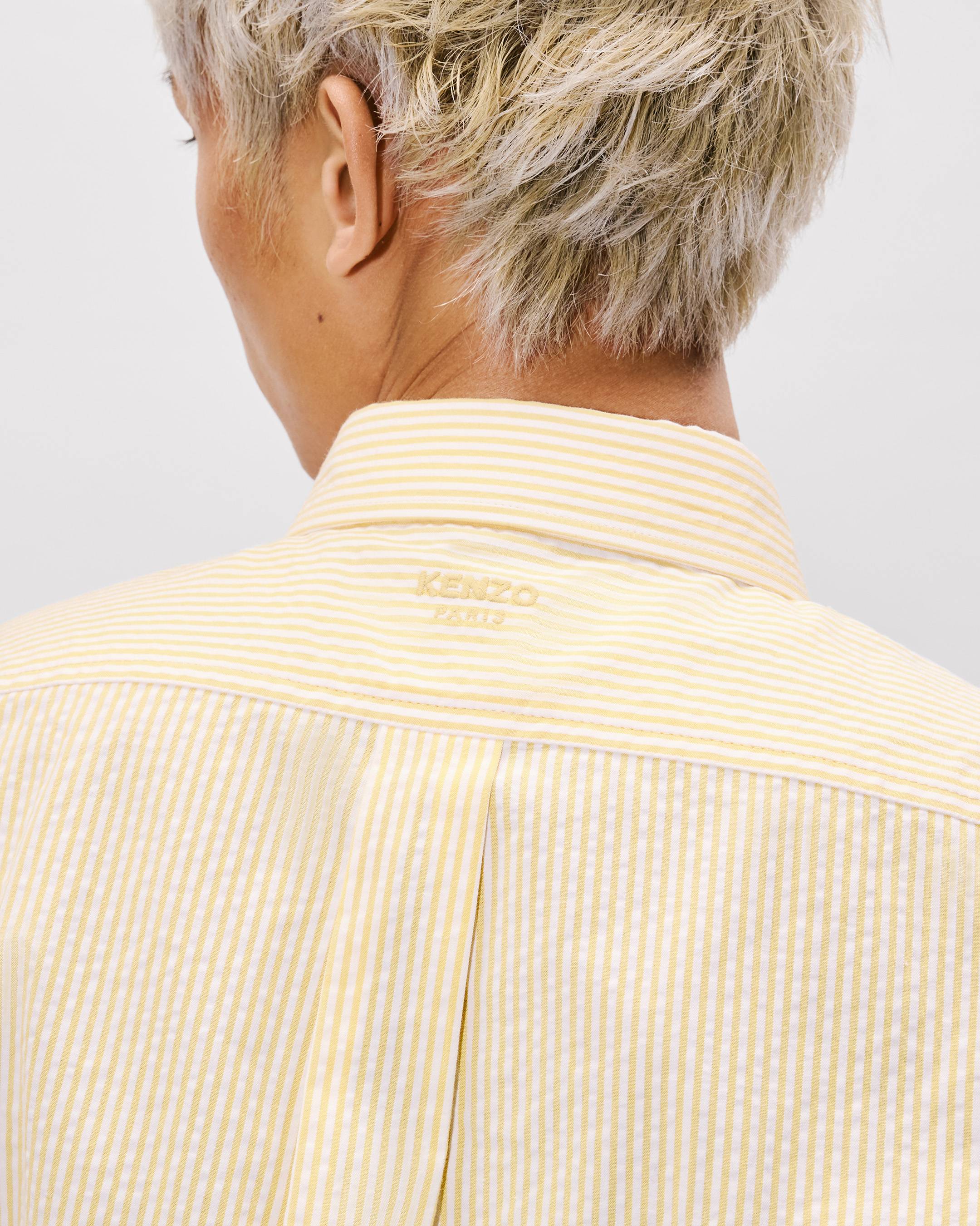 Kurz&auml;rmeliges Hemd &bdquo;Boke Flower&ldquo; aus Seersucker-Baumwolle