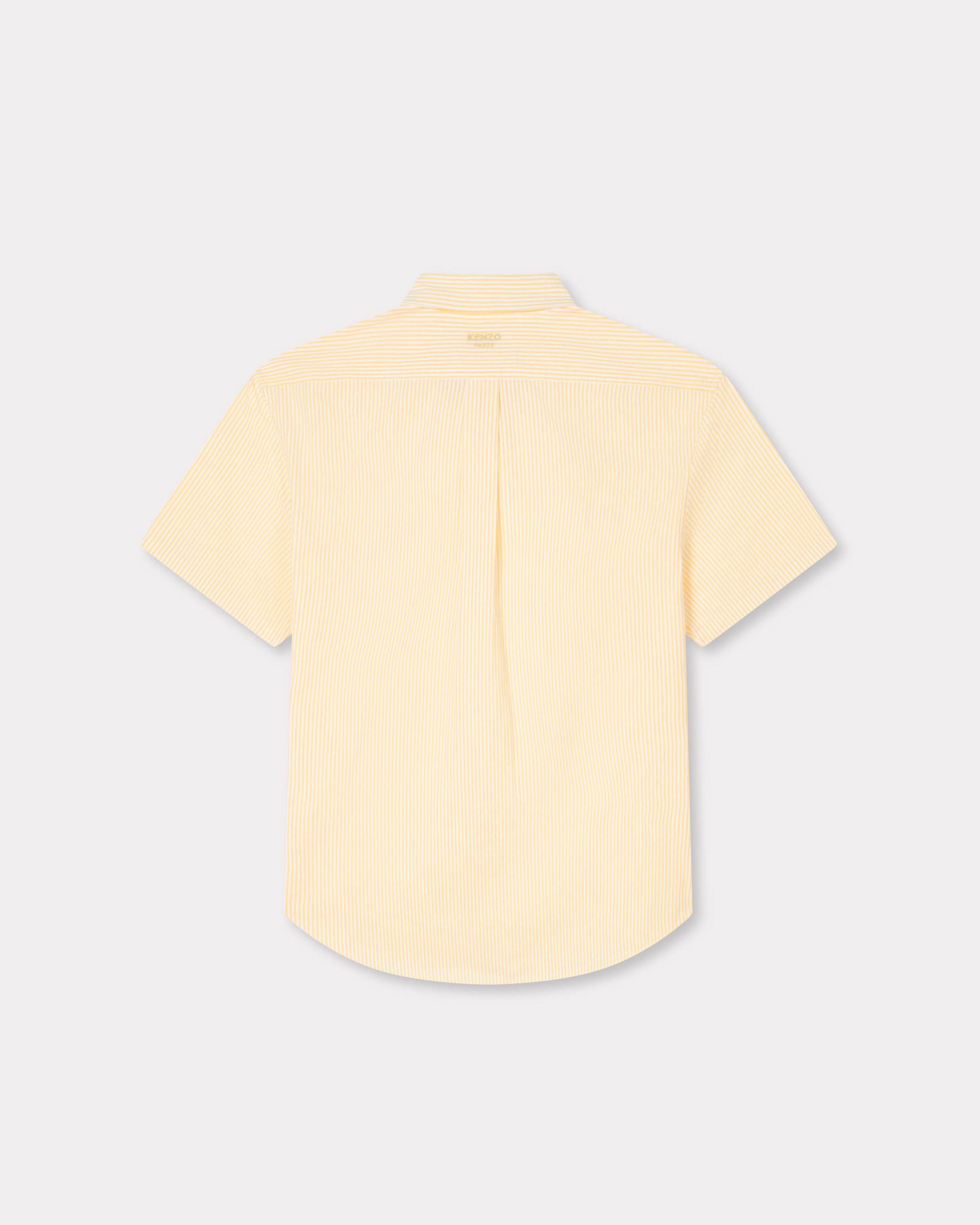 Kurz&auml;rmeliges Hemd &bdquo;Boke Flower&ldquo; aus Seersucker-Baumwolle