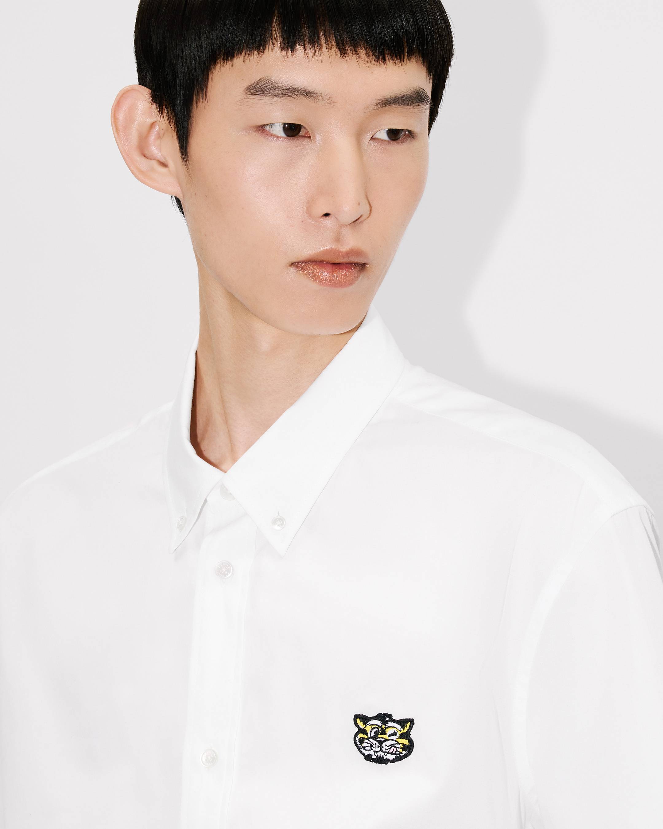 Kurz&auml;rmeliges Hemd &bdquo;KENZO Wild Tiger&ldquo; aus Baumwollpopeline