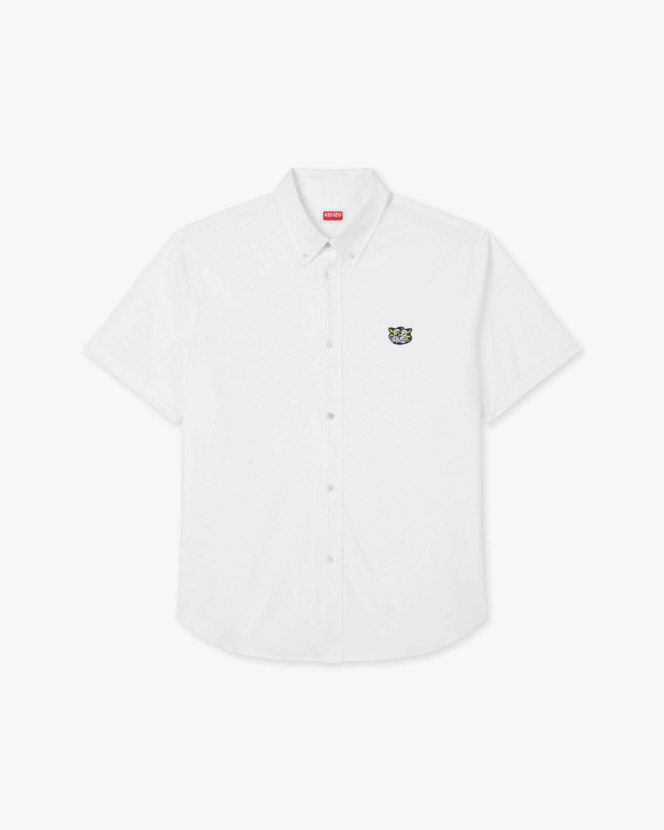 KENZO　シャツ　38/15 KENZO Wild Tiger' short sleeve shirt in cotton poplin | KENZO