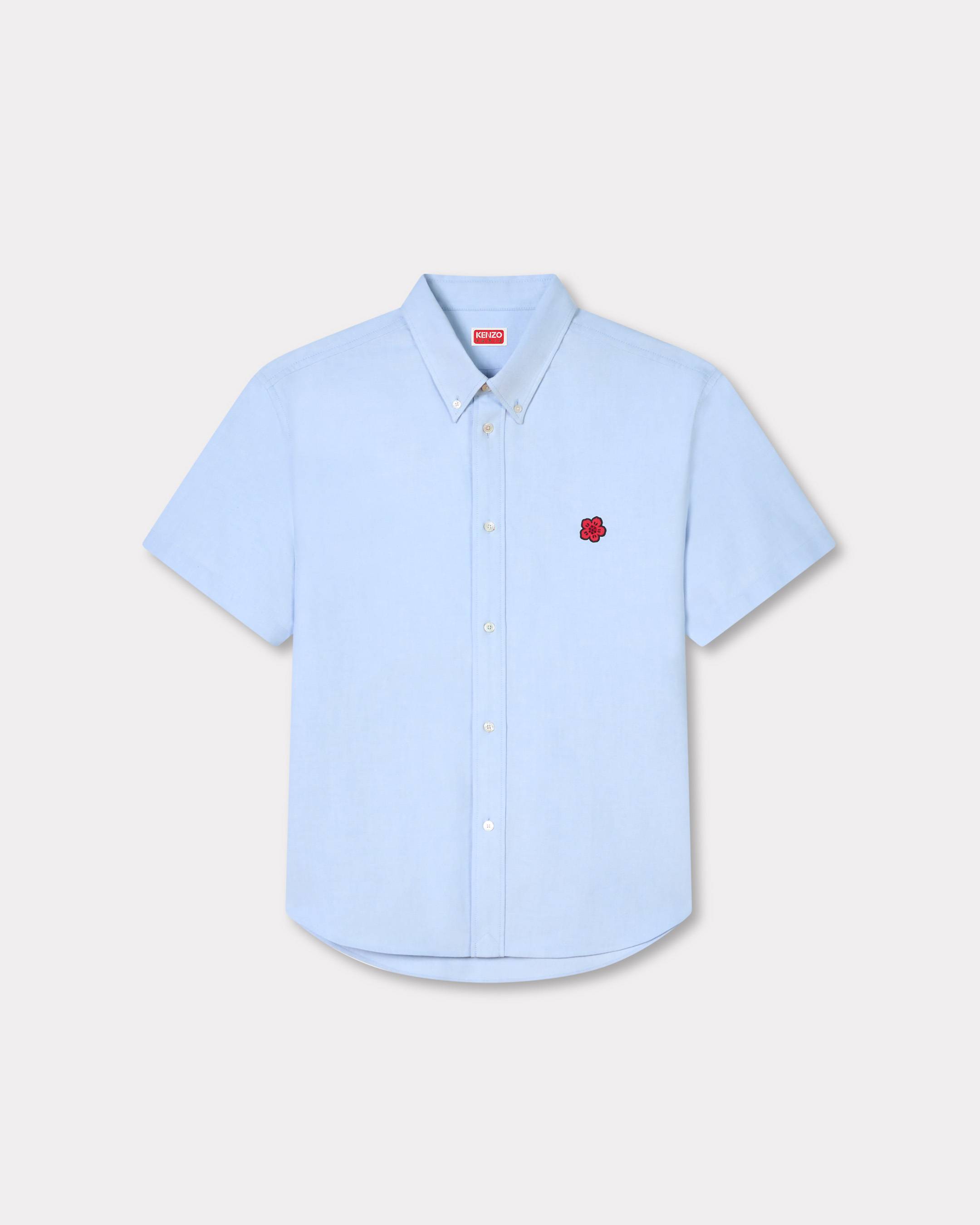 Kurz&auml;rmeliges Hemd &bdquo;Boke Flower&ldquo; aus Oxford-Baumwolle