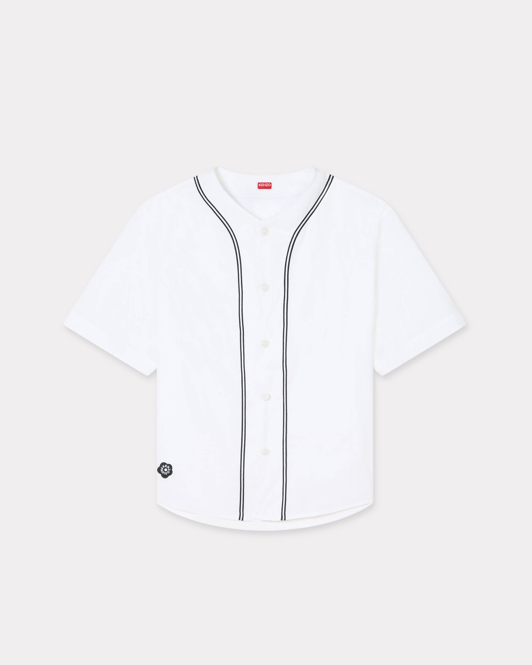 Kurz&auml;rmeliges Baseball-T-Shirt &bdquo;Boke Flower 2.0&ldquo; aus Baumwollpopeline