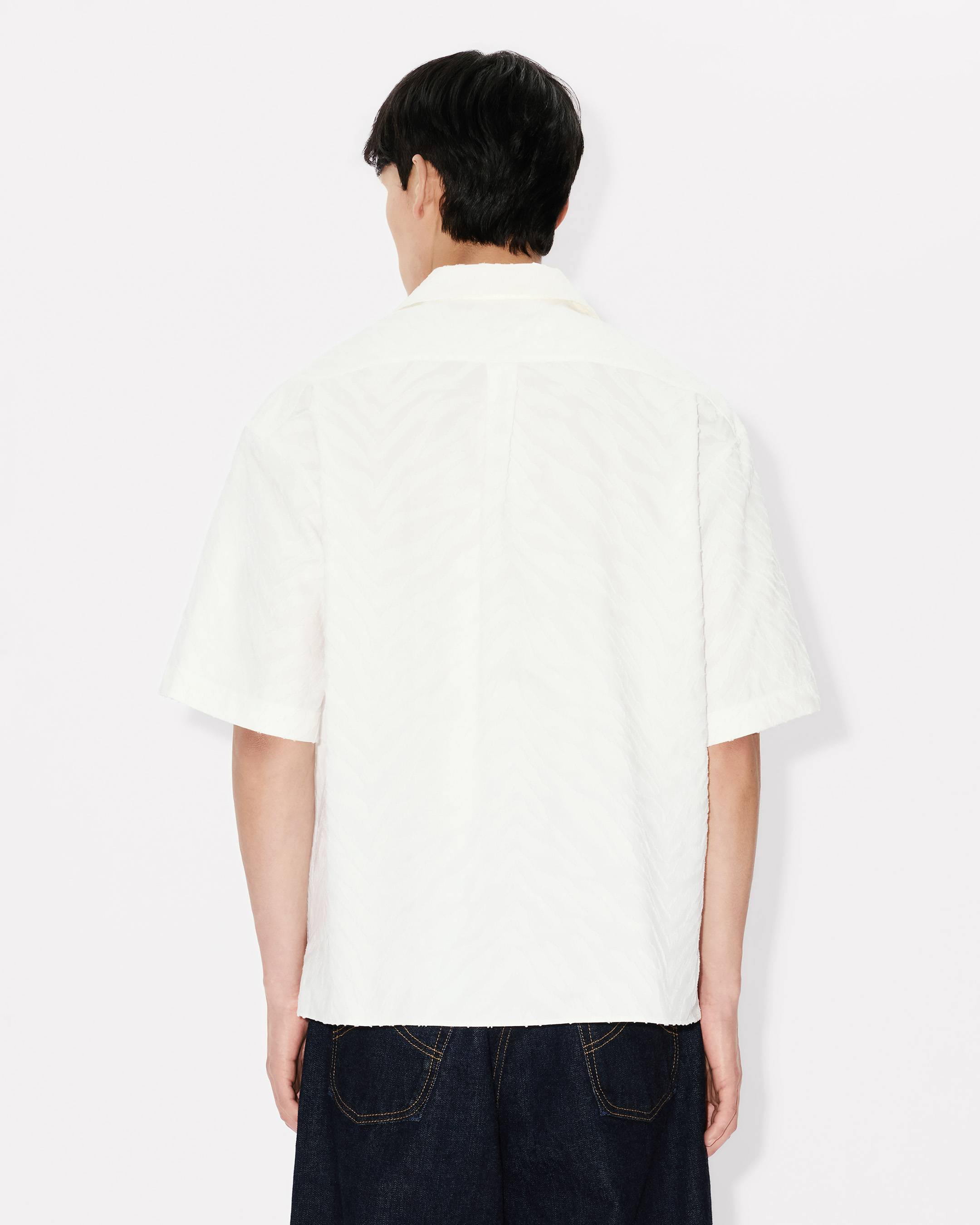 KENZO Tiger' hawaiian short sleeve shirt in cotton jacquard