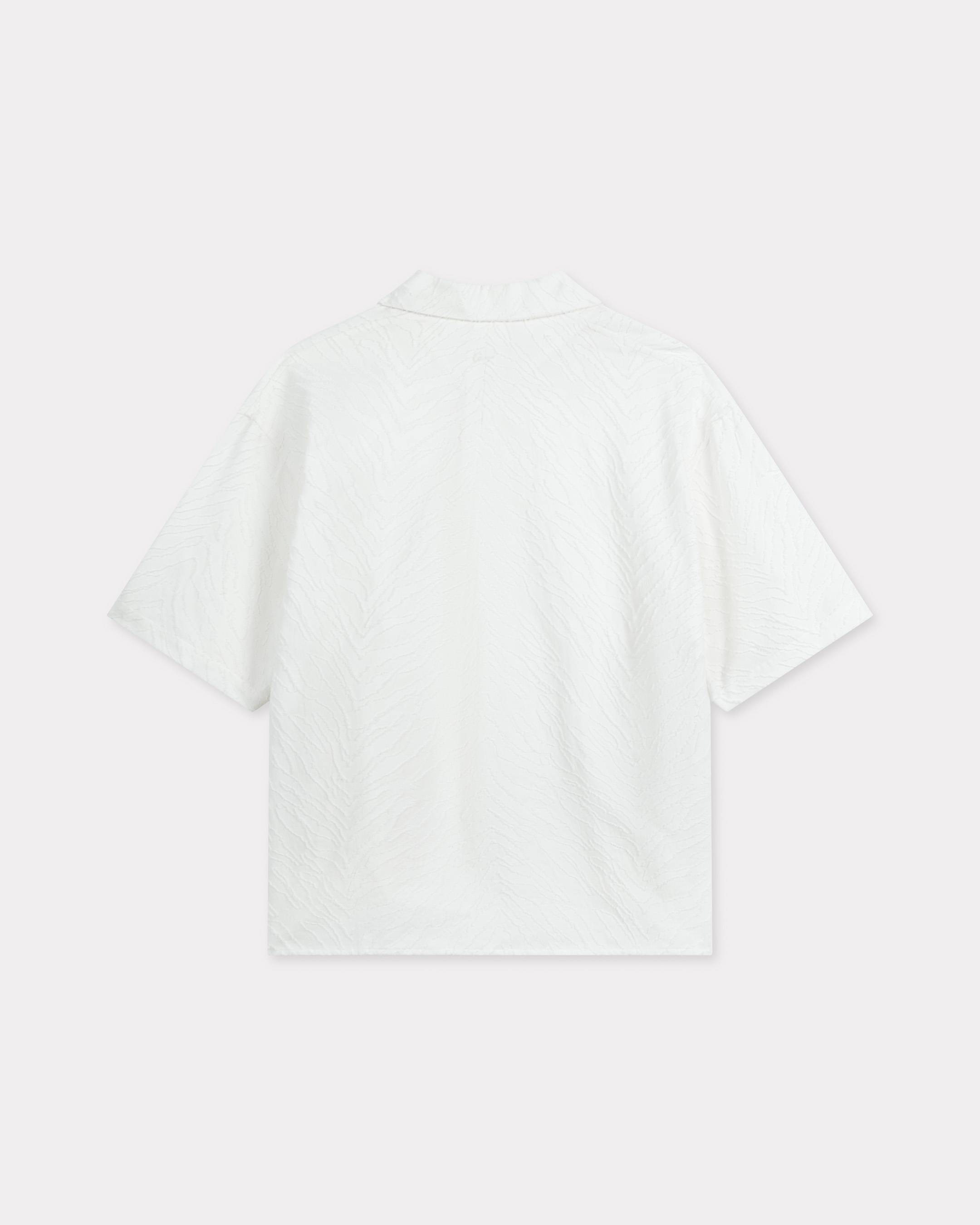 KENZO Tiger' hawaiian short sleeve shirt in cotton jacquard