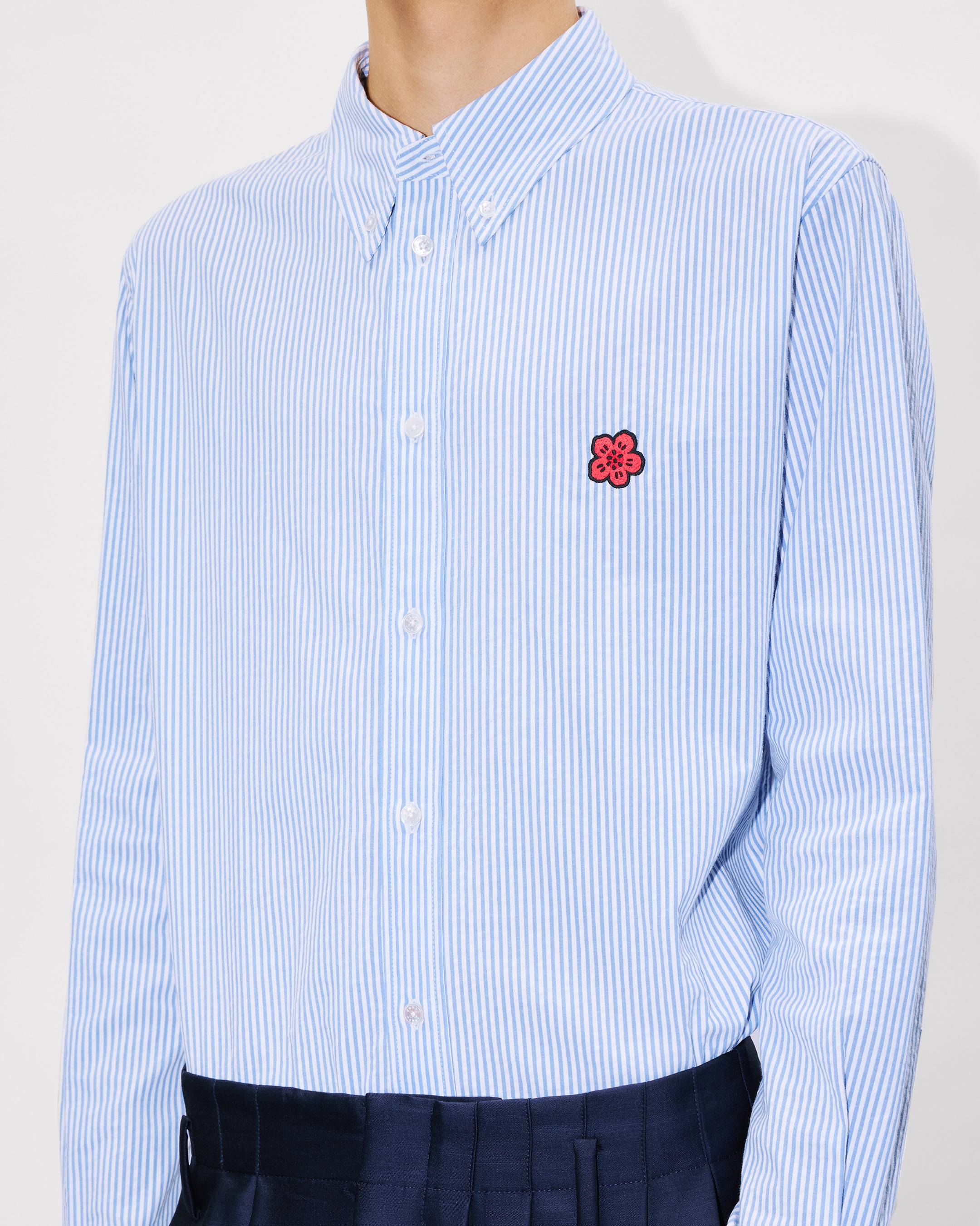 Camisa informal de seersucker y algod&oacute;n bordada 'Boke Flower'