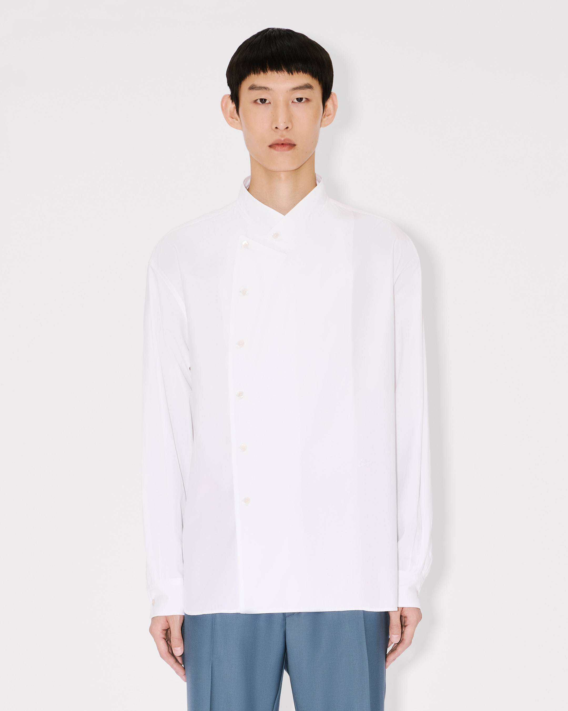 Double breasted shirt in cotton