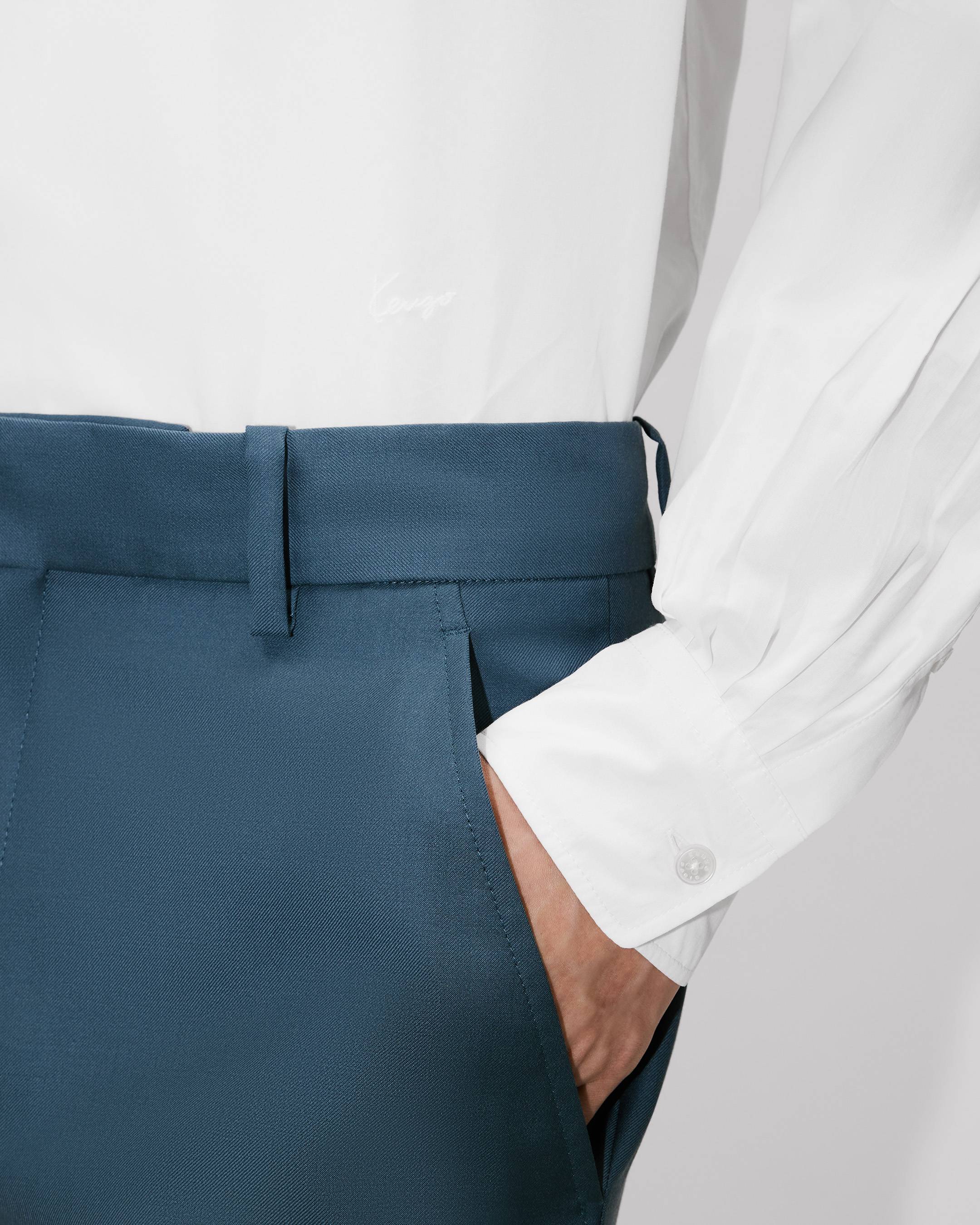 Double breasted shirt in cotton