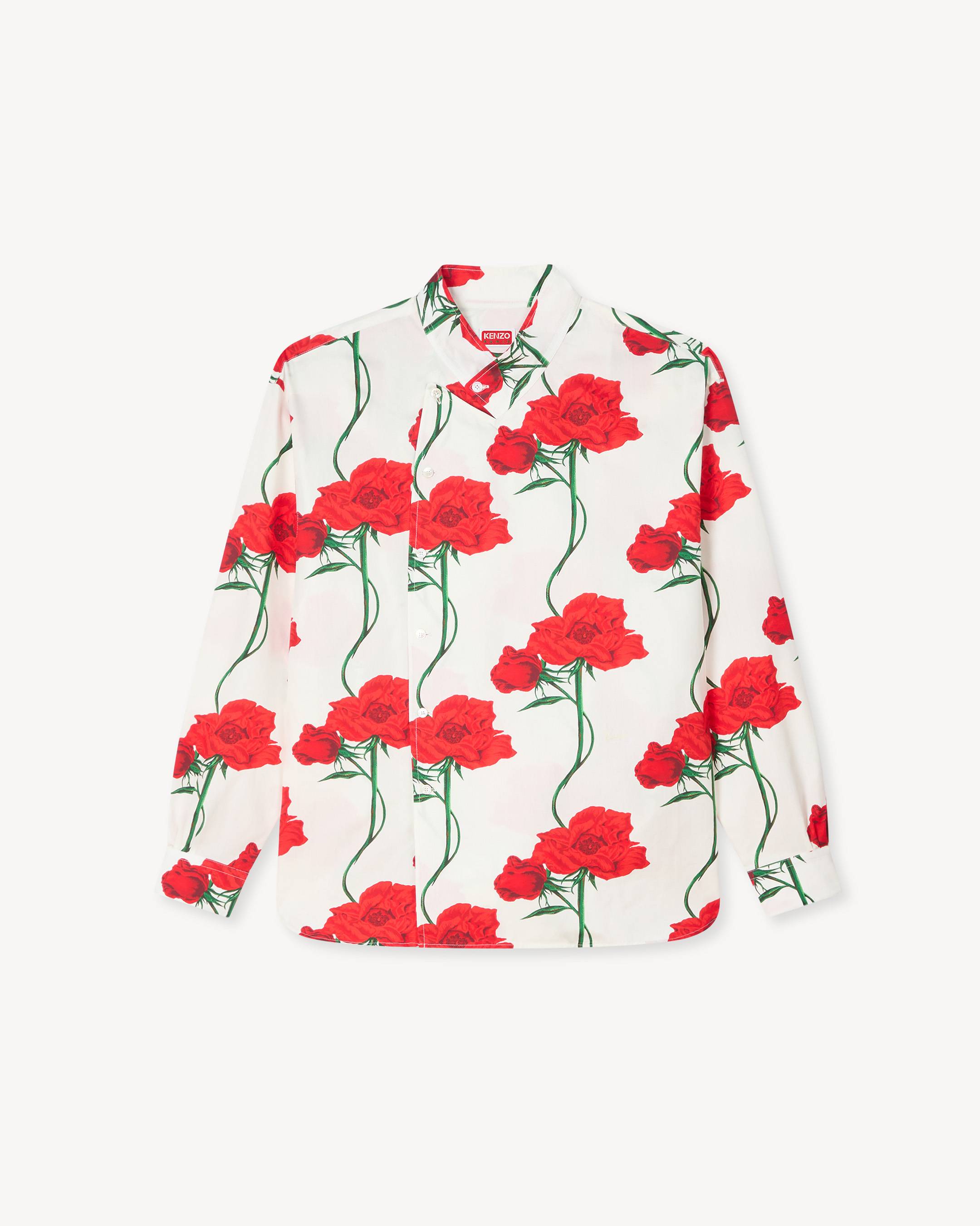 KENZO Archive Rose' ダブル ブレステッド シャツ イン コットン | KENZO