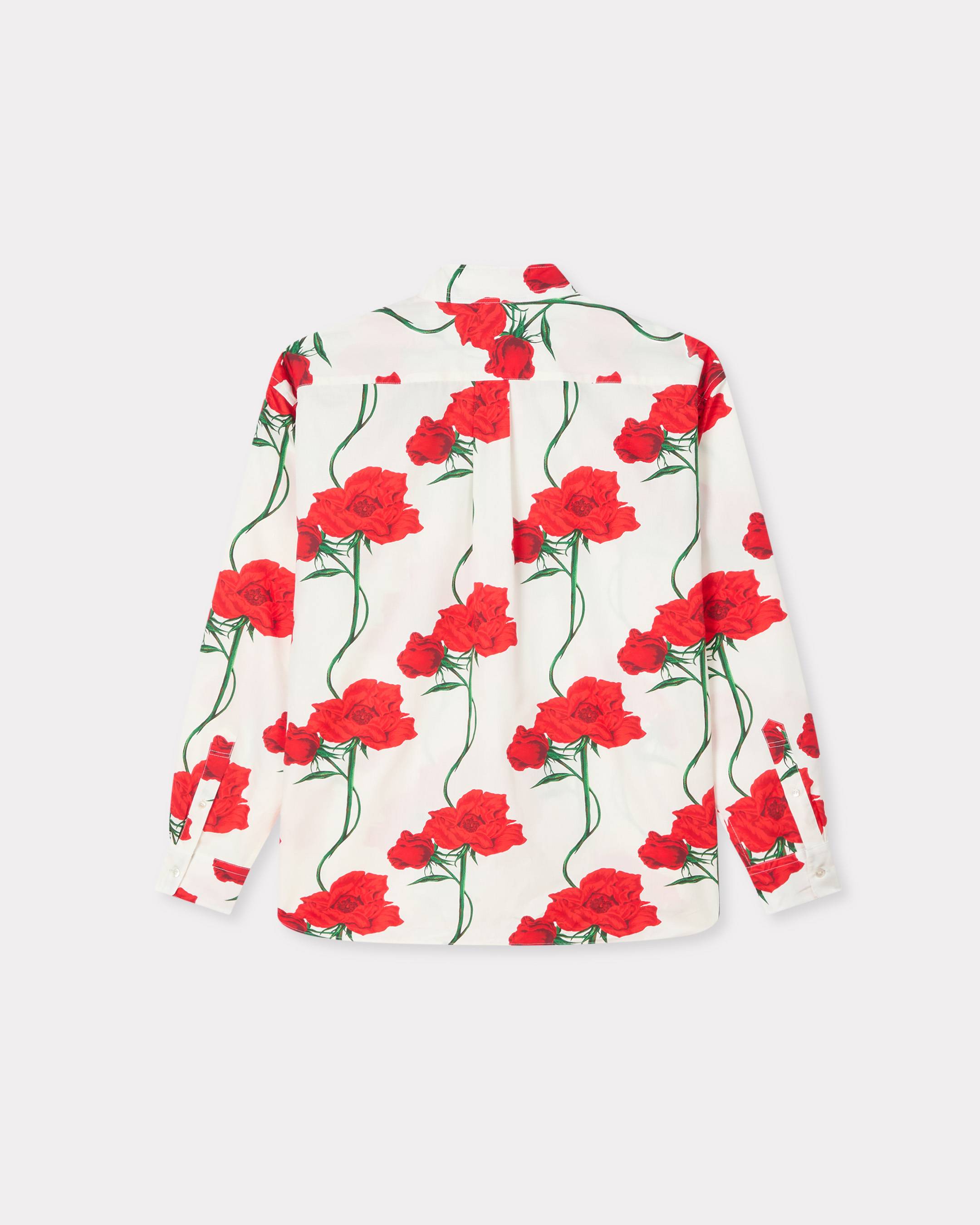 'KENZO Archive Rose' double breasted shirt in cotton