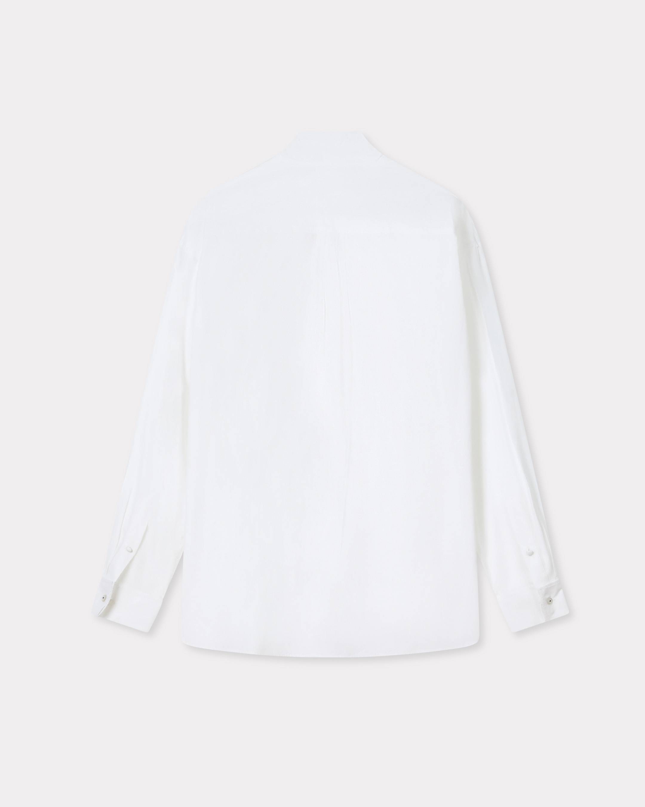 Camisa de algod&oacute;n con cuello lazo