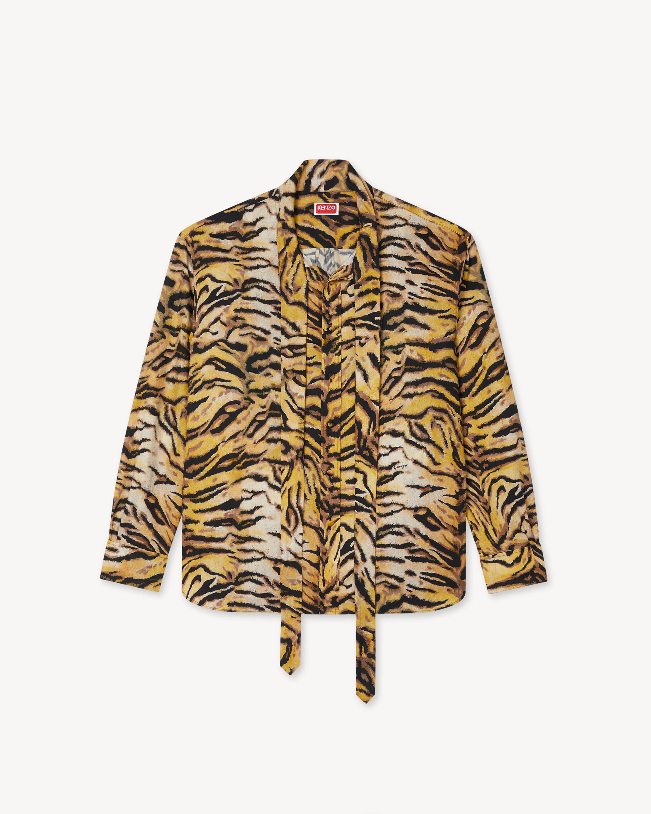 KENZO Tiger' bow shirt in cotton | Men's | KENZO
