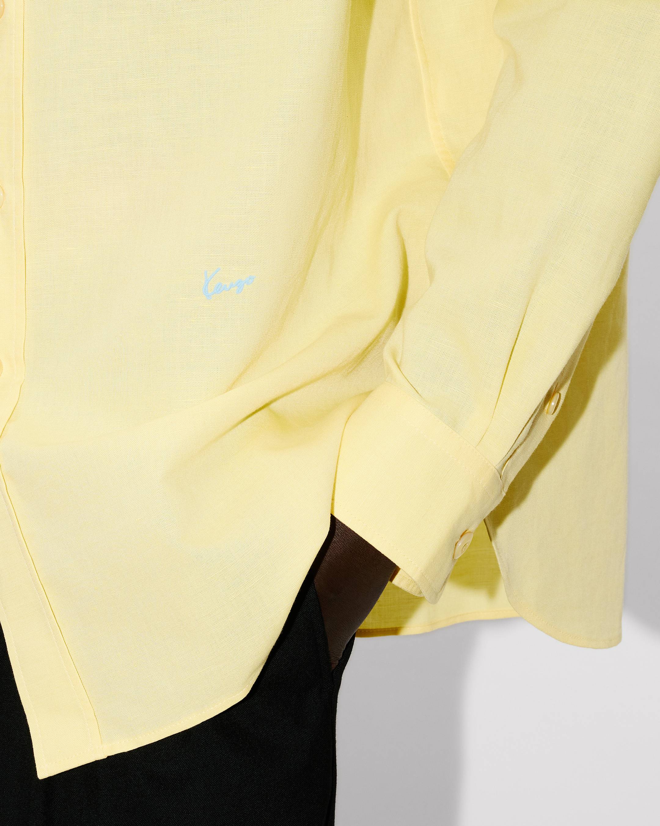 Cargo overshirt in cotton linen