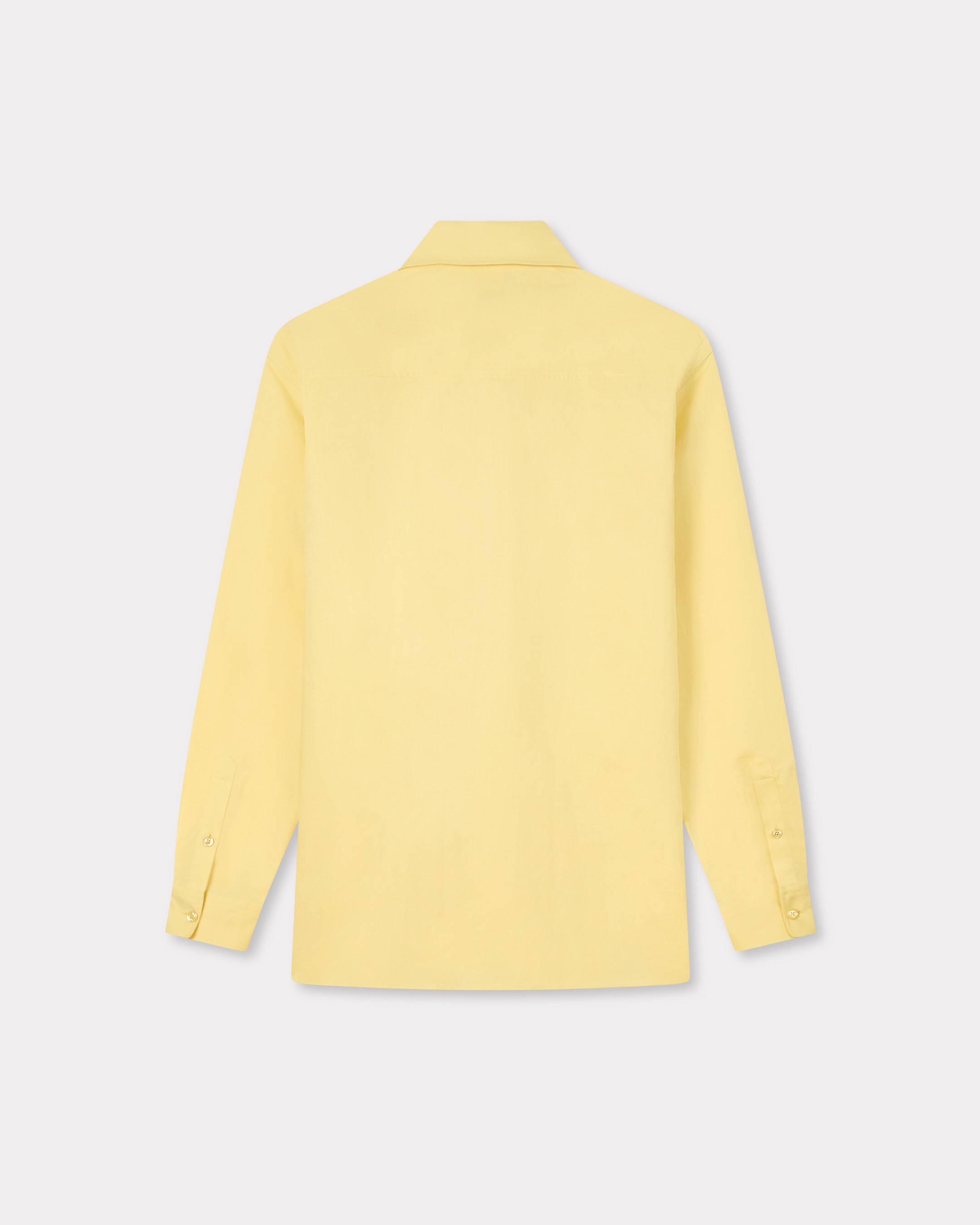 Cargo overshirt in cotton linen