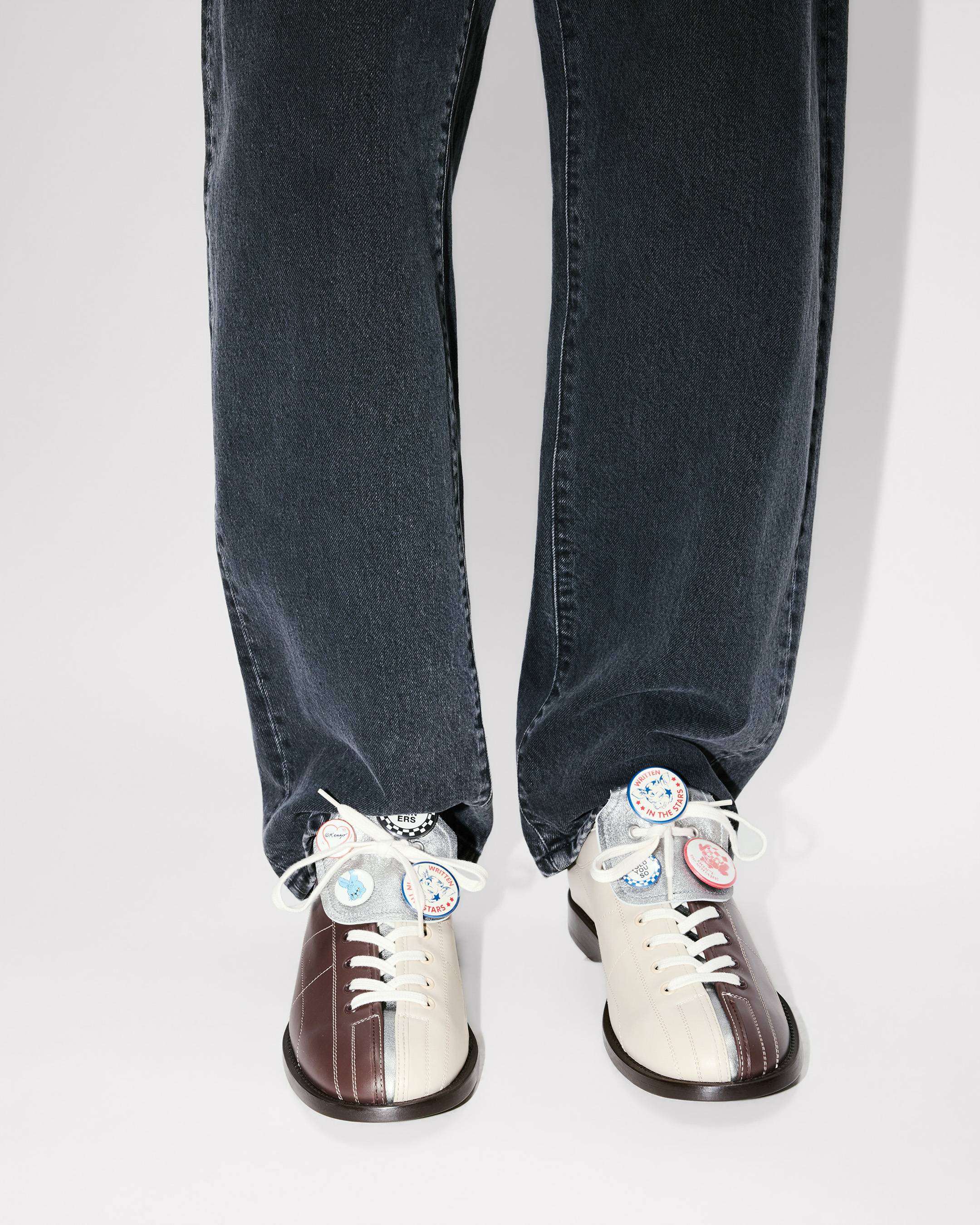 'KENZO Striker' bowling derbies in leather