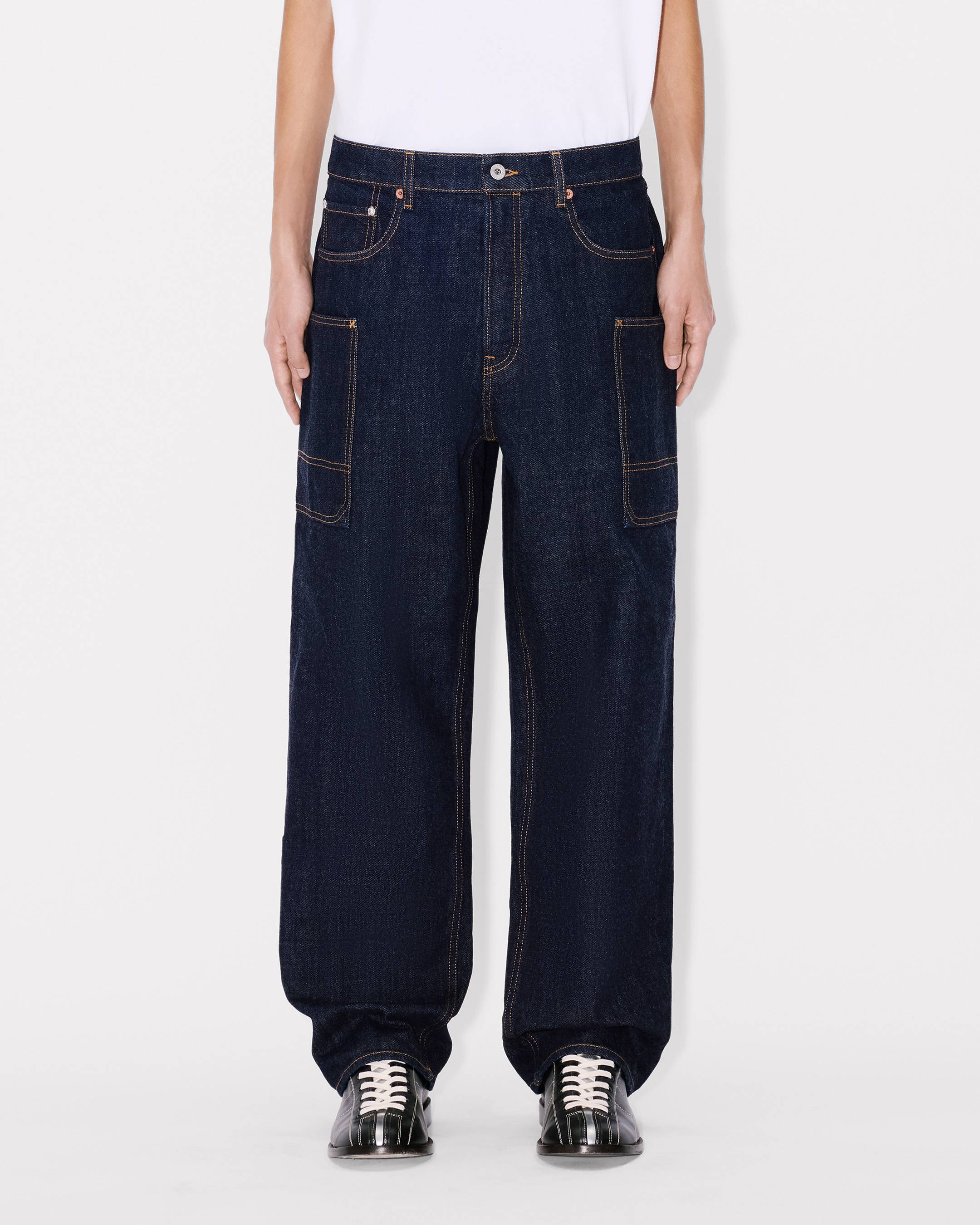 'KENZO Winter Holidays' cargo monkey fit jeans in japanese denim